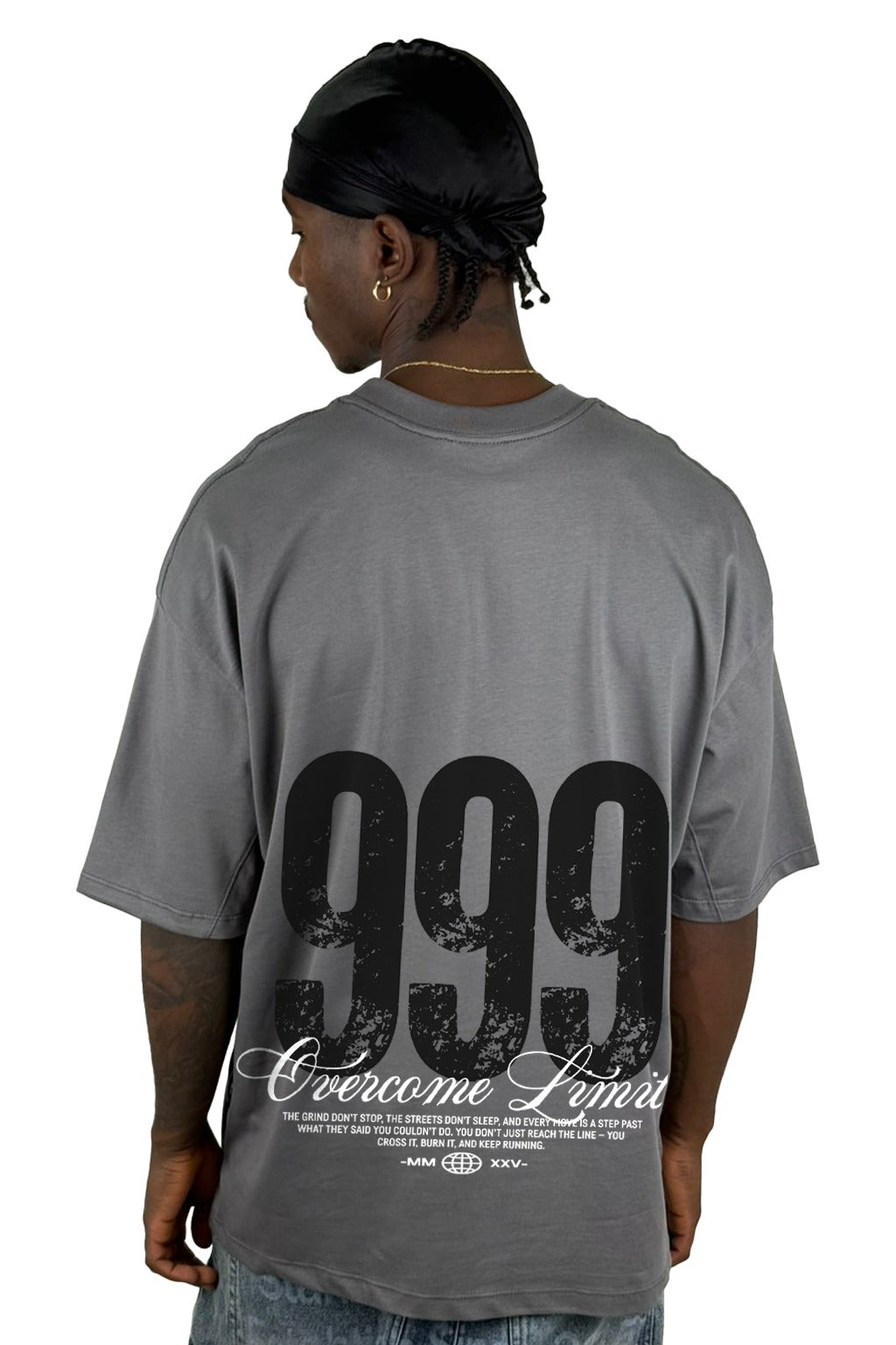 Oversize Gris 999 Overcome Limits alto gramaje