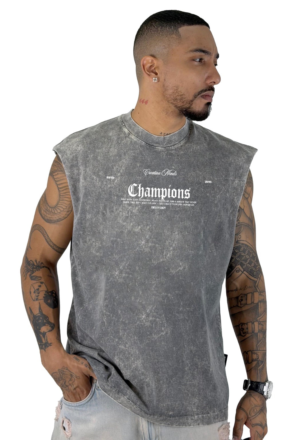 Camisilla sky gris champion