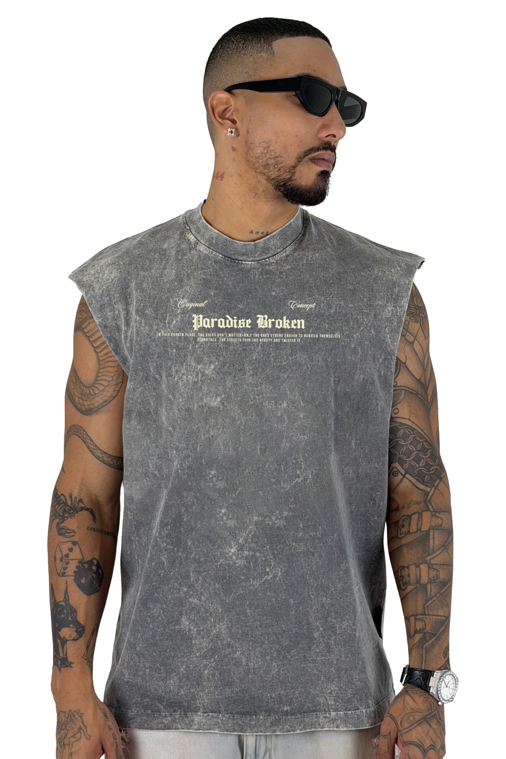 Camisilla sky gris paradise broken