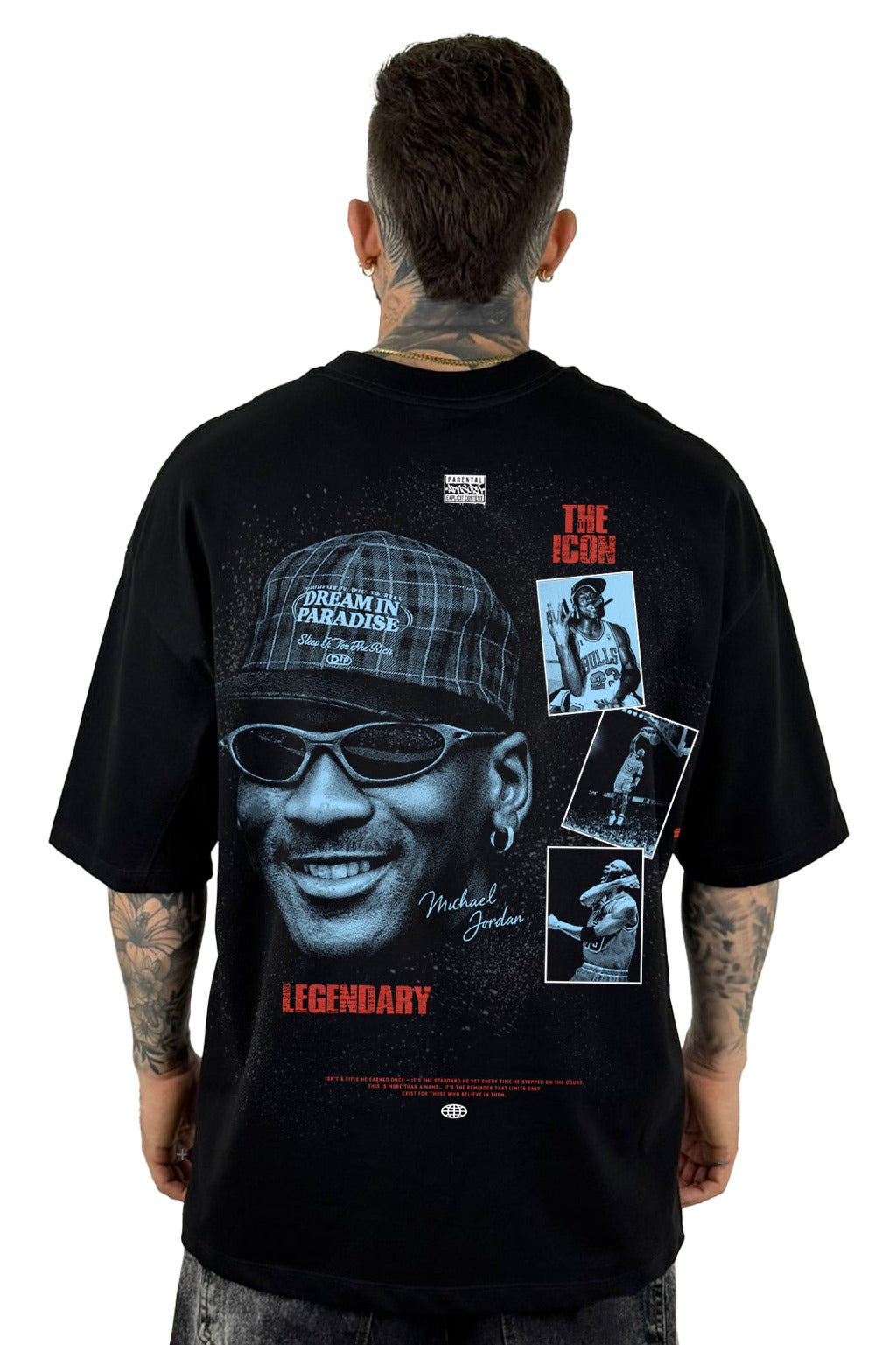 Oversize negra jordan legendary