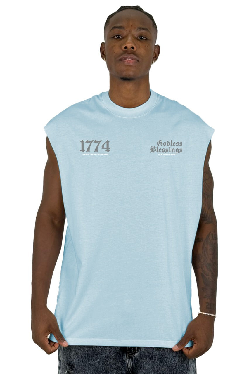 Camisilla Azul Godless Blessings 1774 Alto Gramaje