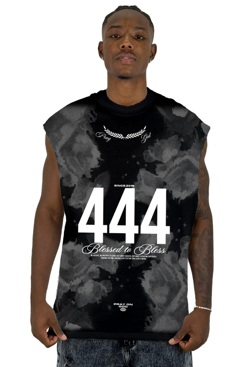 Camisilla Negra Blessed 444 alto gramaje
