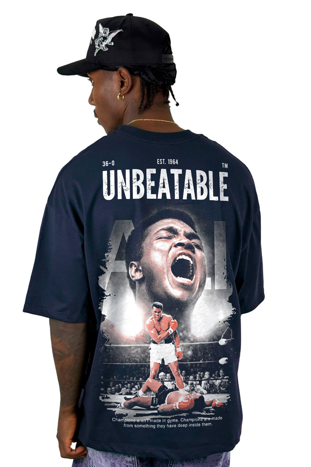 Oversize Azul Oscuro Unbeatable Alto Gramaje