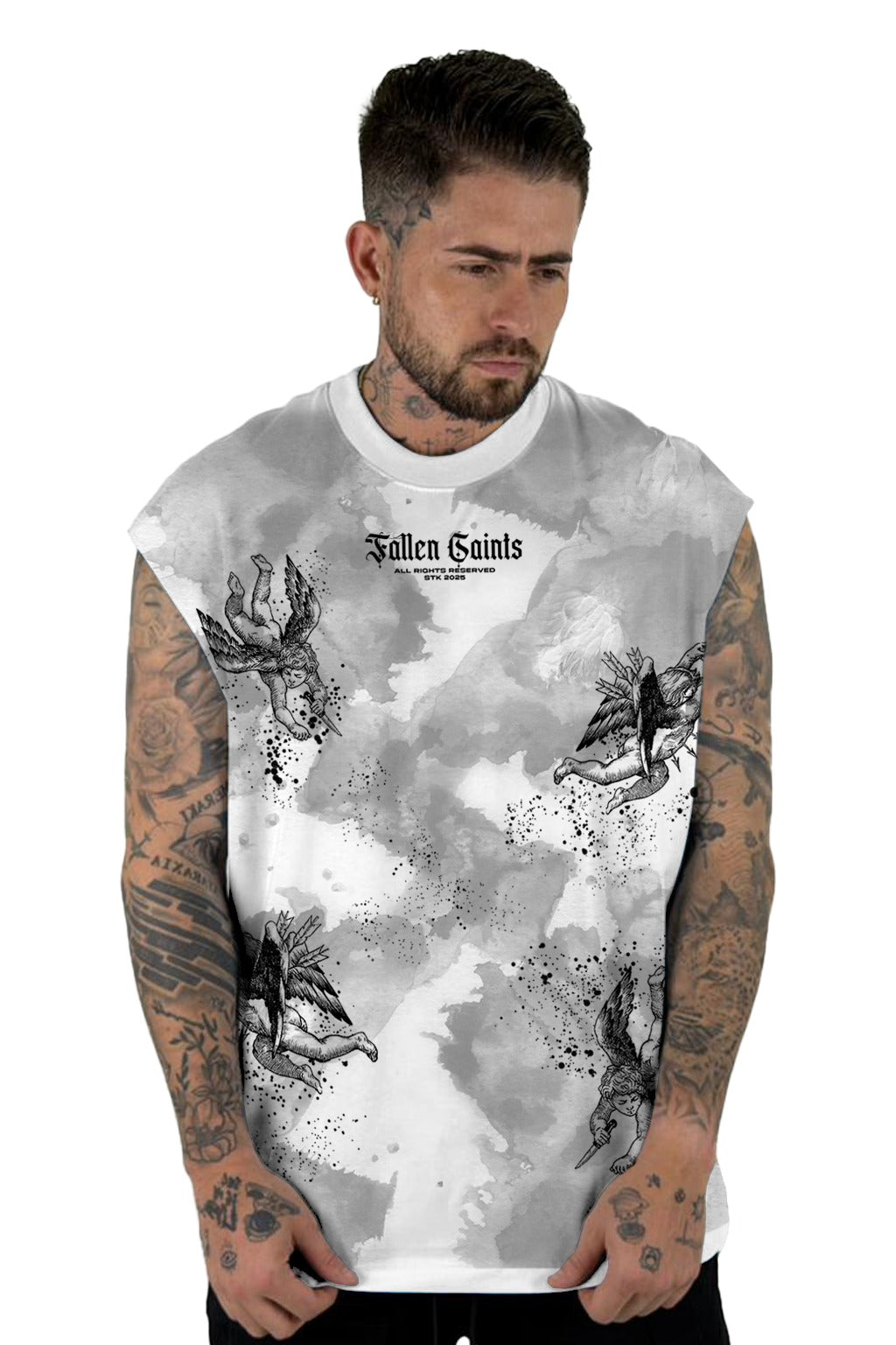 Camisilla Crudo Costura Fallen Gaints Alto Gramaje