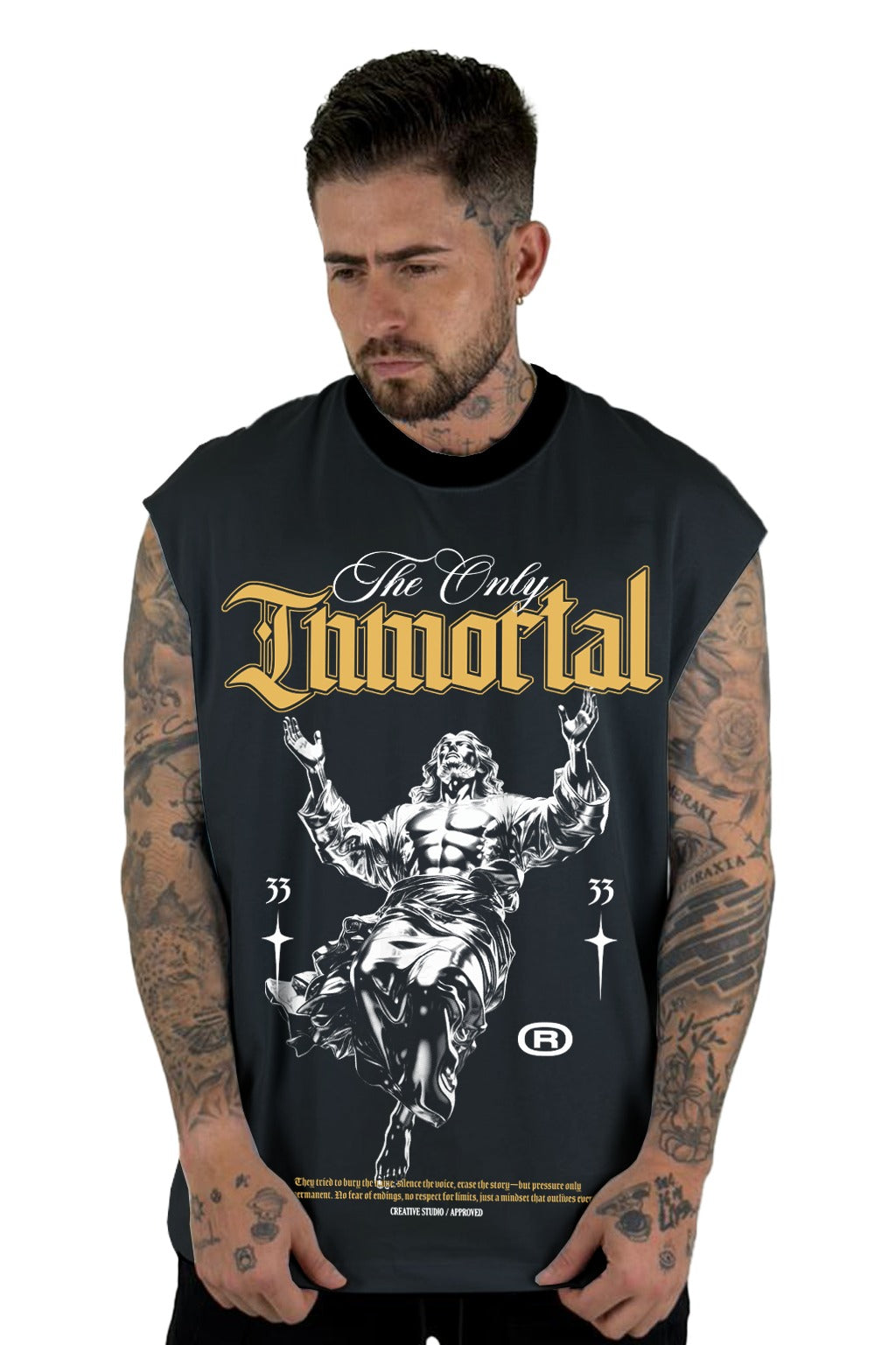 Camisilla Gris The Only Inmortal Alto Gramaje