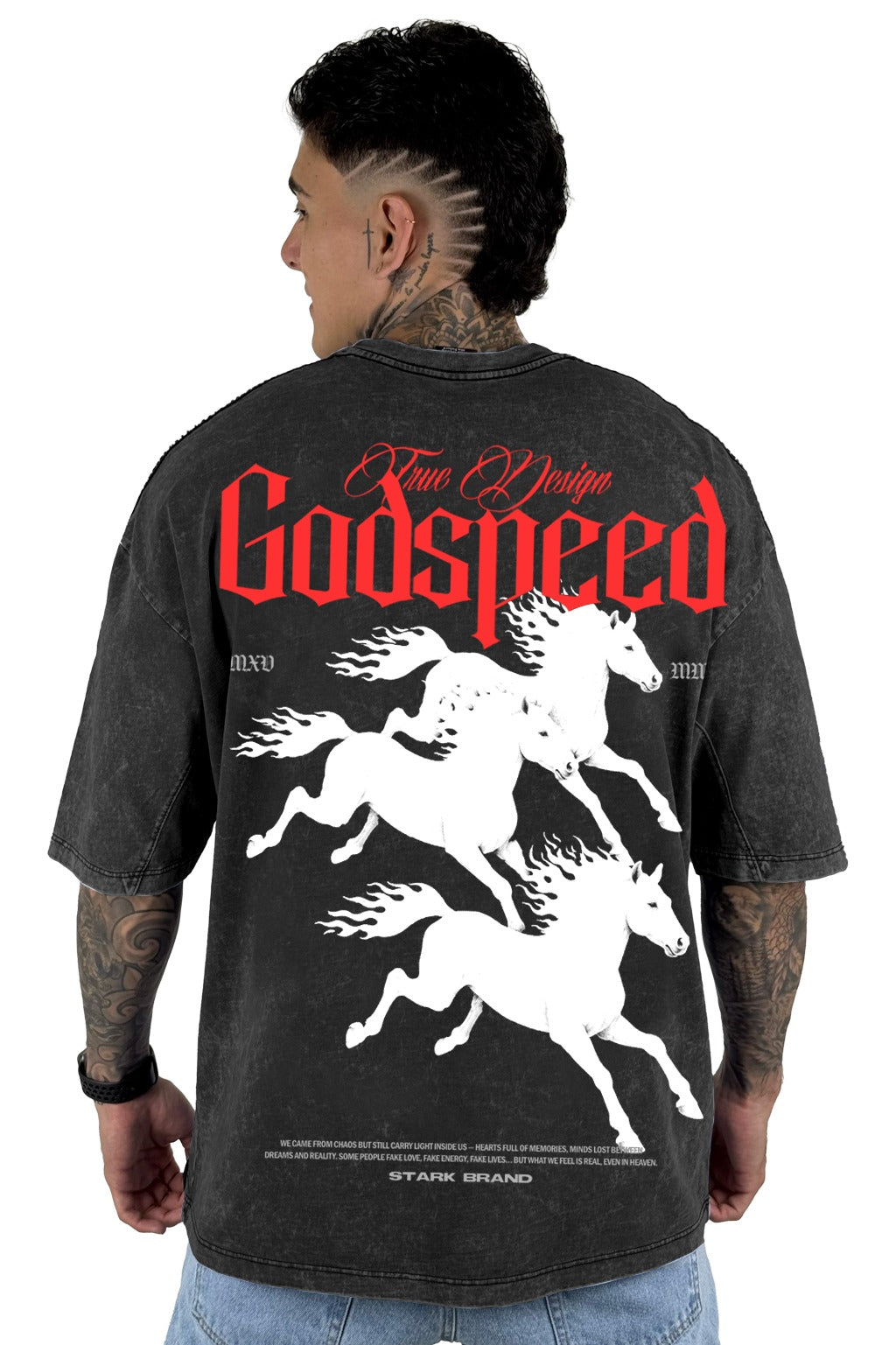 Oversize Sky Negra Godspeed Alto Gramaje