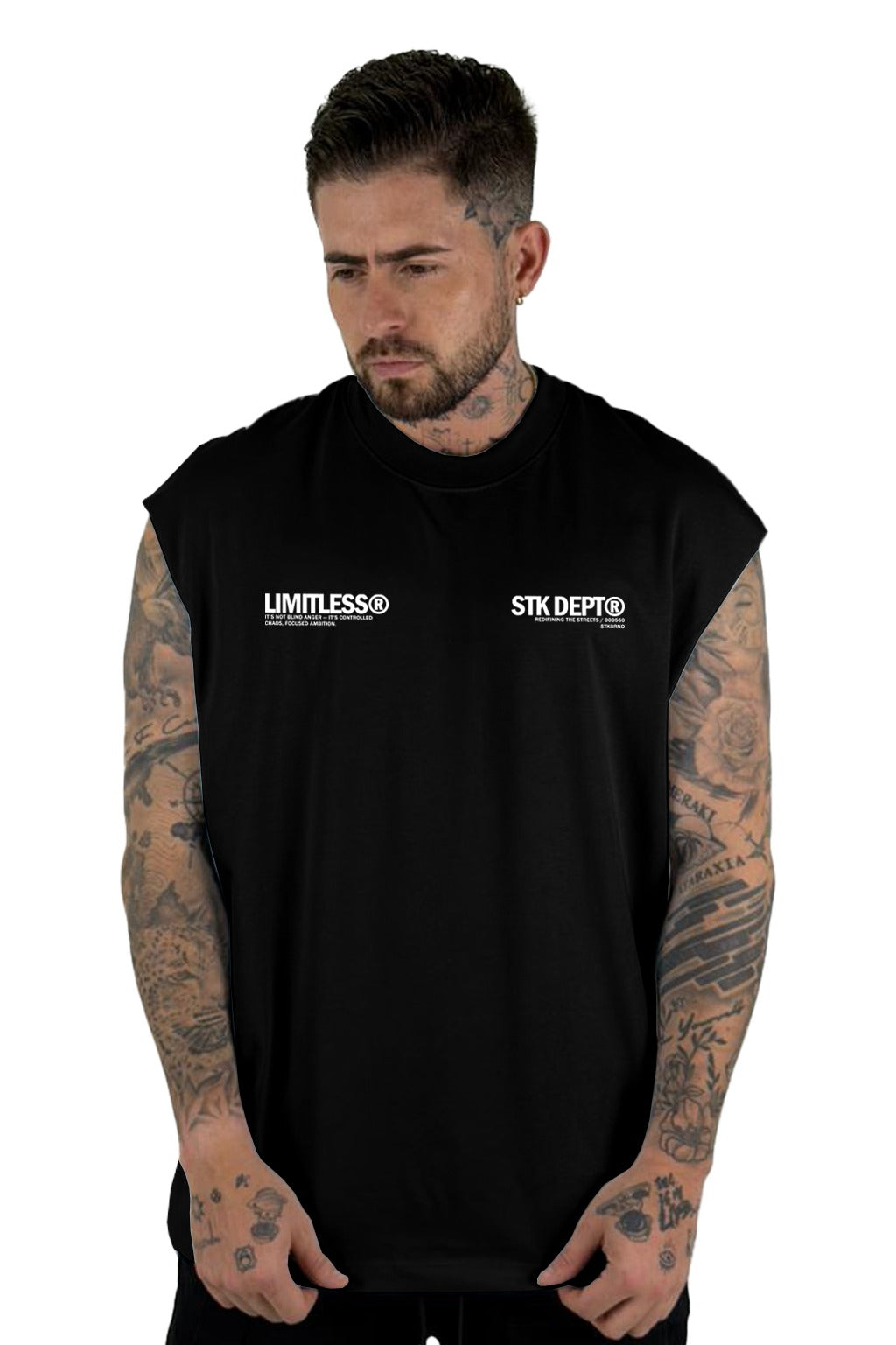 Camisilla Negra Limitless Alto Gramaje