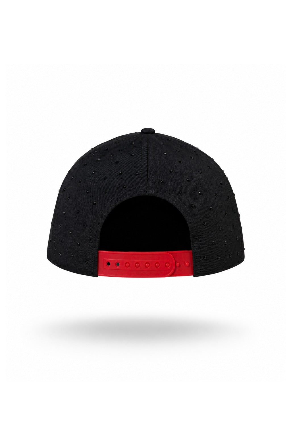 Gorra negra S bordado piedreria