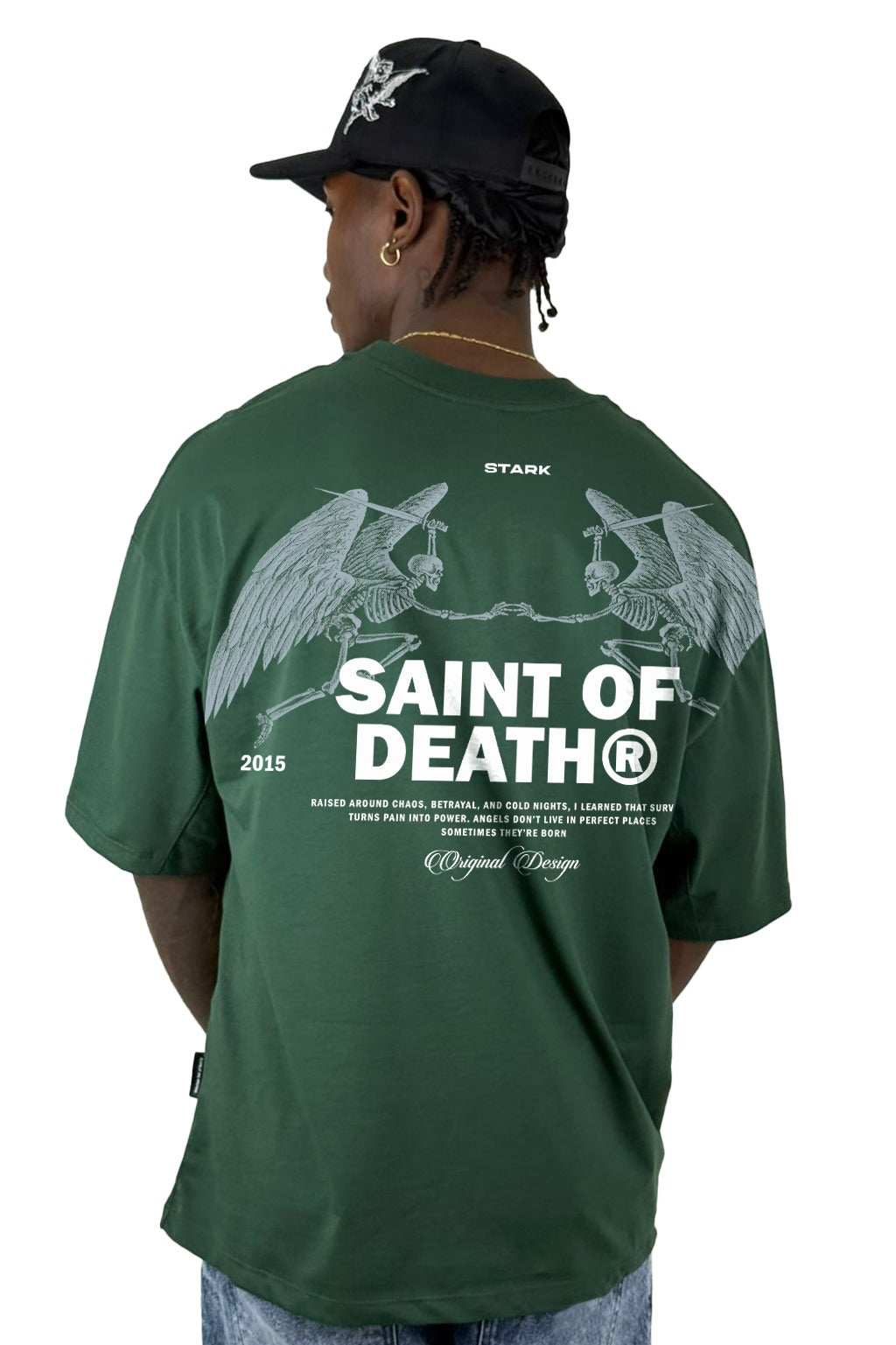Oversize Verde Saint Of Death Alto Gramaje