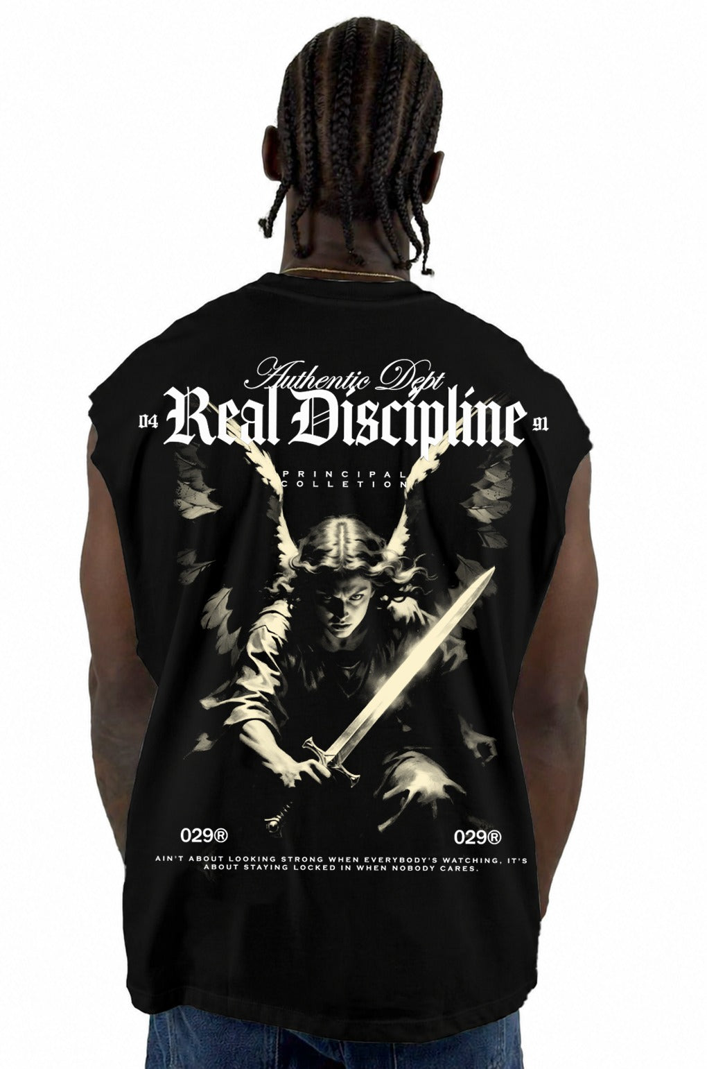 Camisilla Negra Real Discipline Alto Gramaje