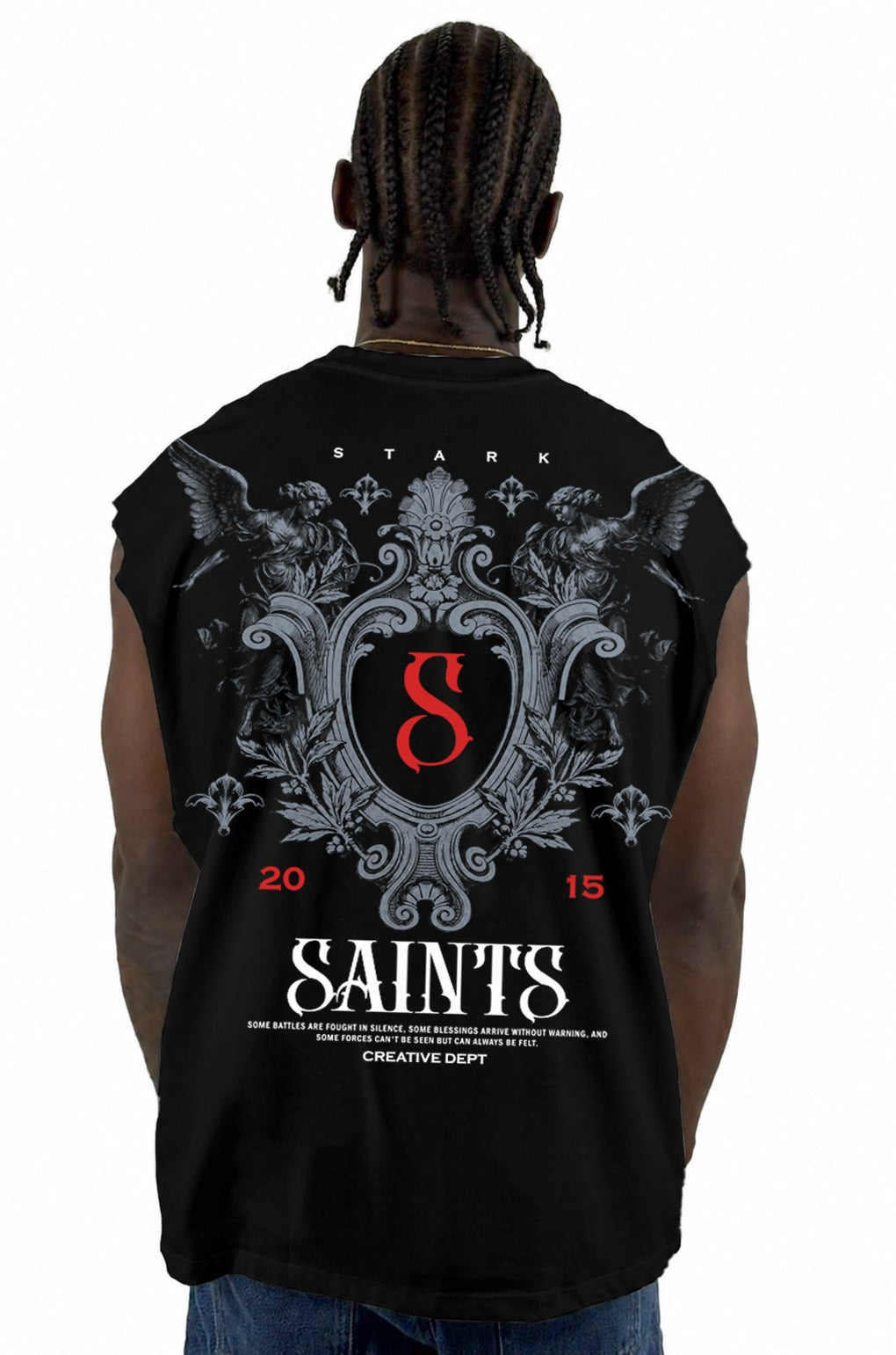 Camisilla Negra Saints 2015 Alto Gramaje