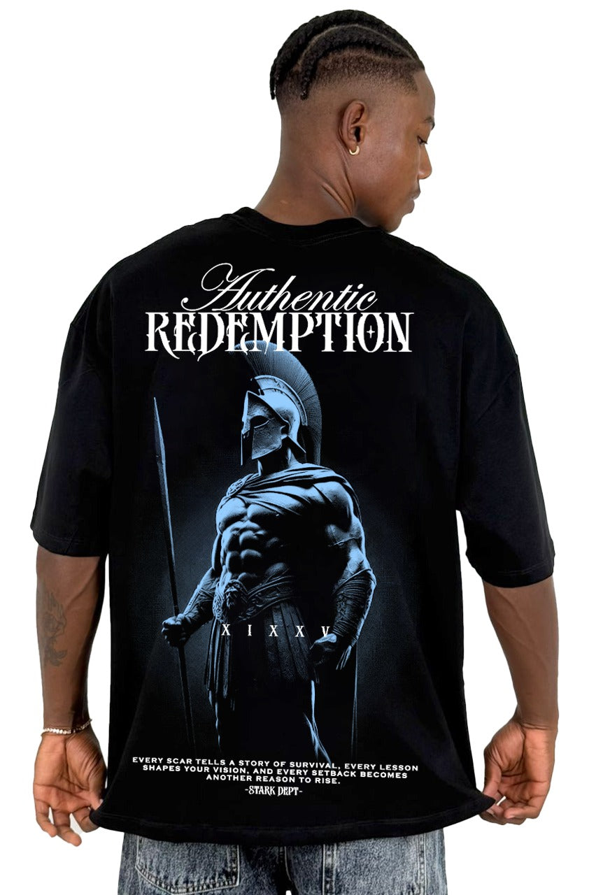 Oversize Negra redemption gladiador alto gramaje