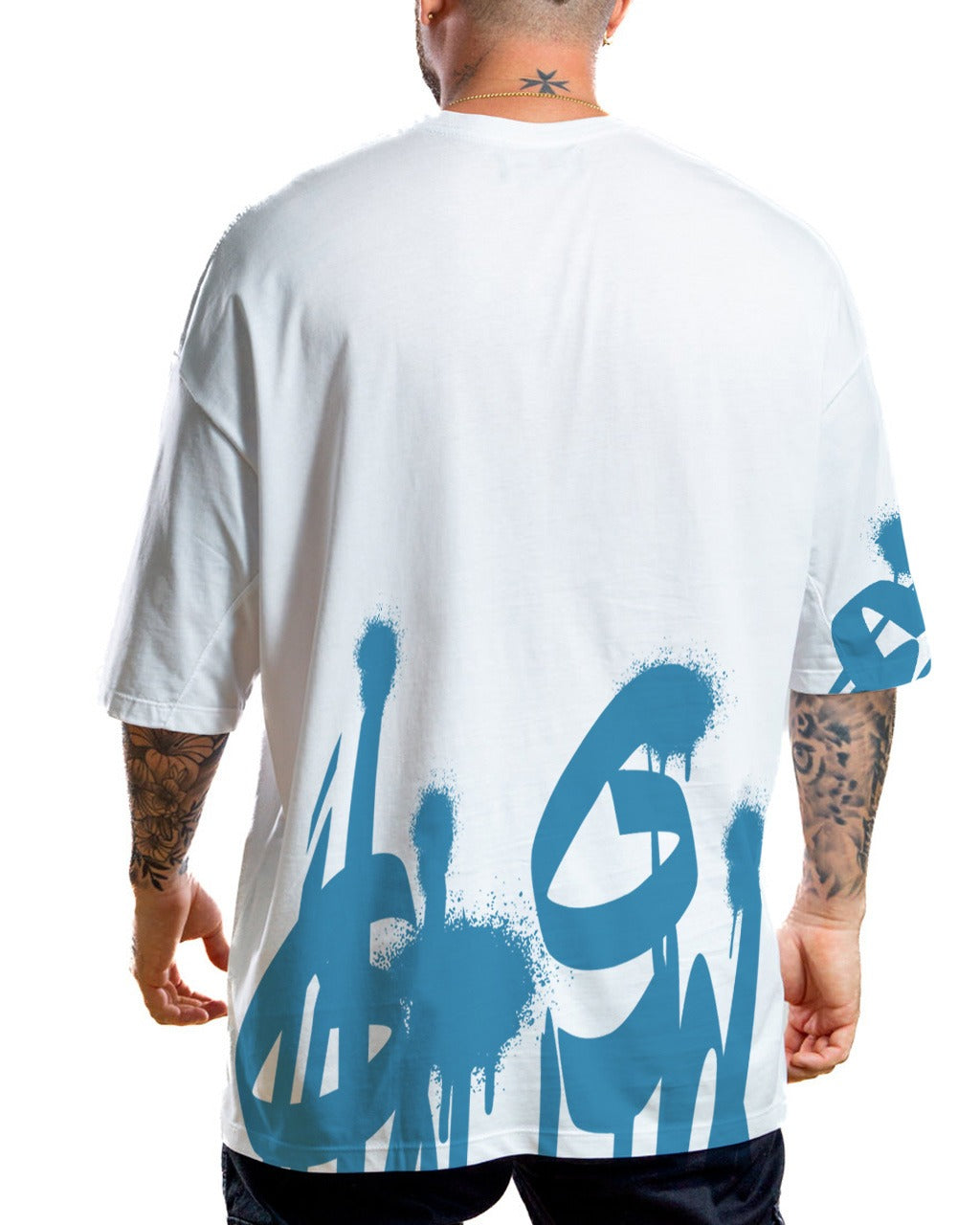 Oversize Blanca Fall Down