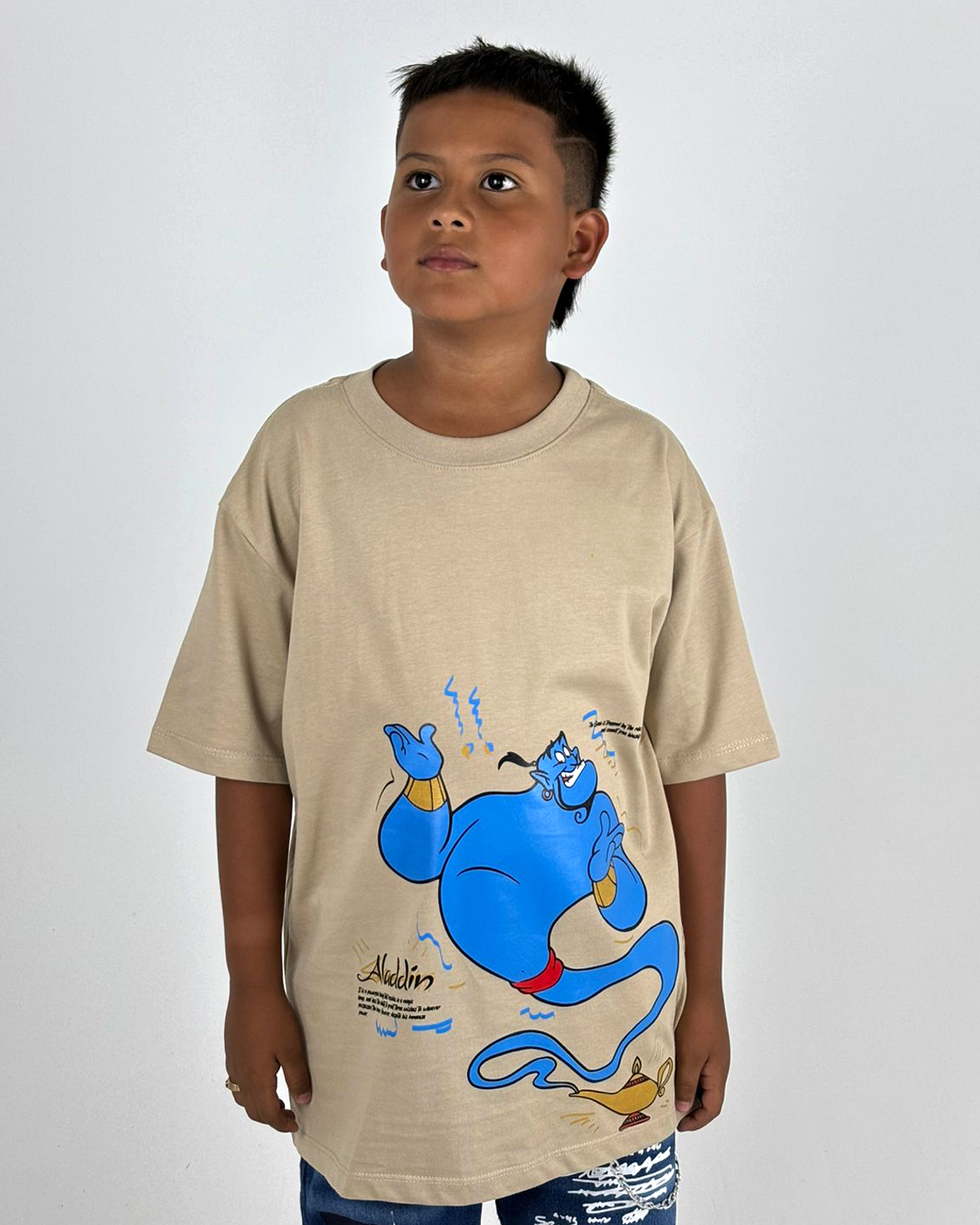 Oversize Niño Aladdin Alto Gramaje Color Crema