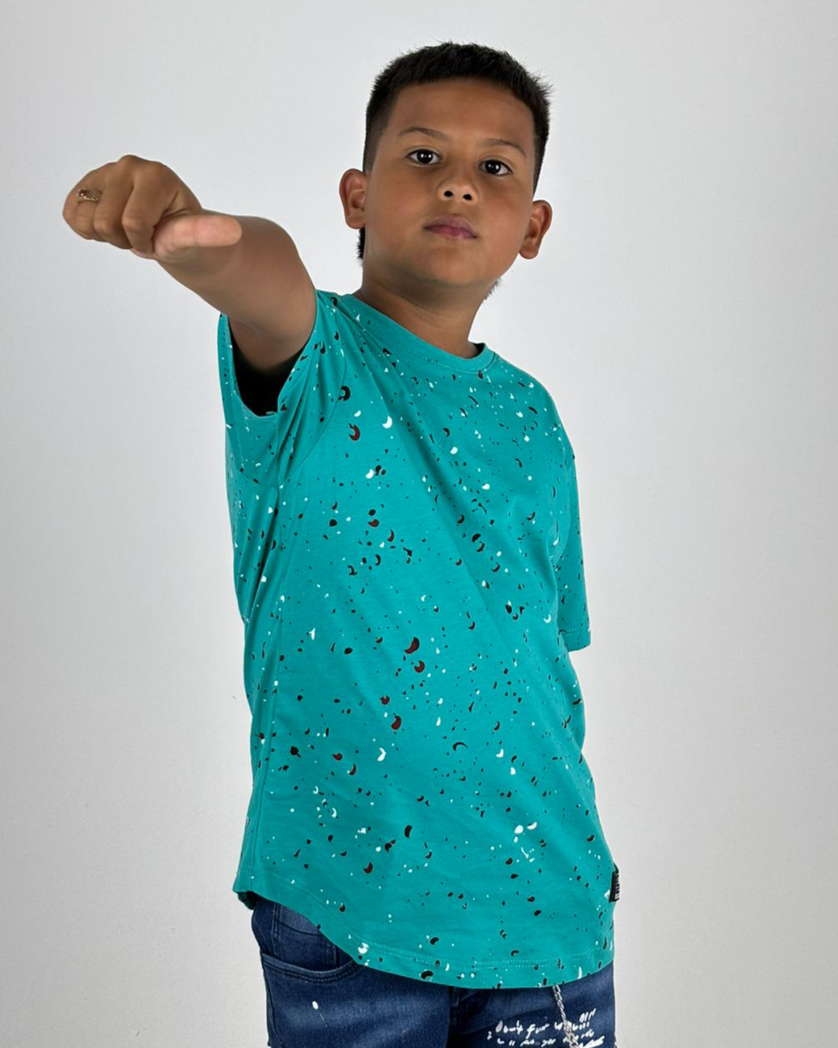 Oversize Niño Verde Chispas