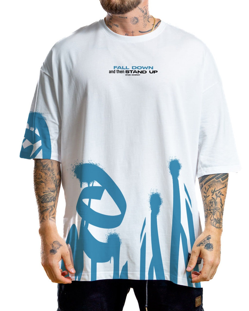 Oversize Blanca Fall Down