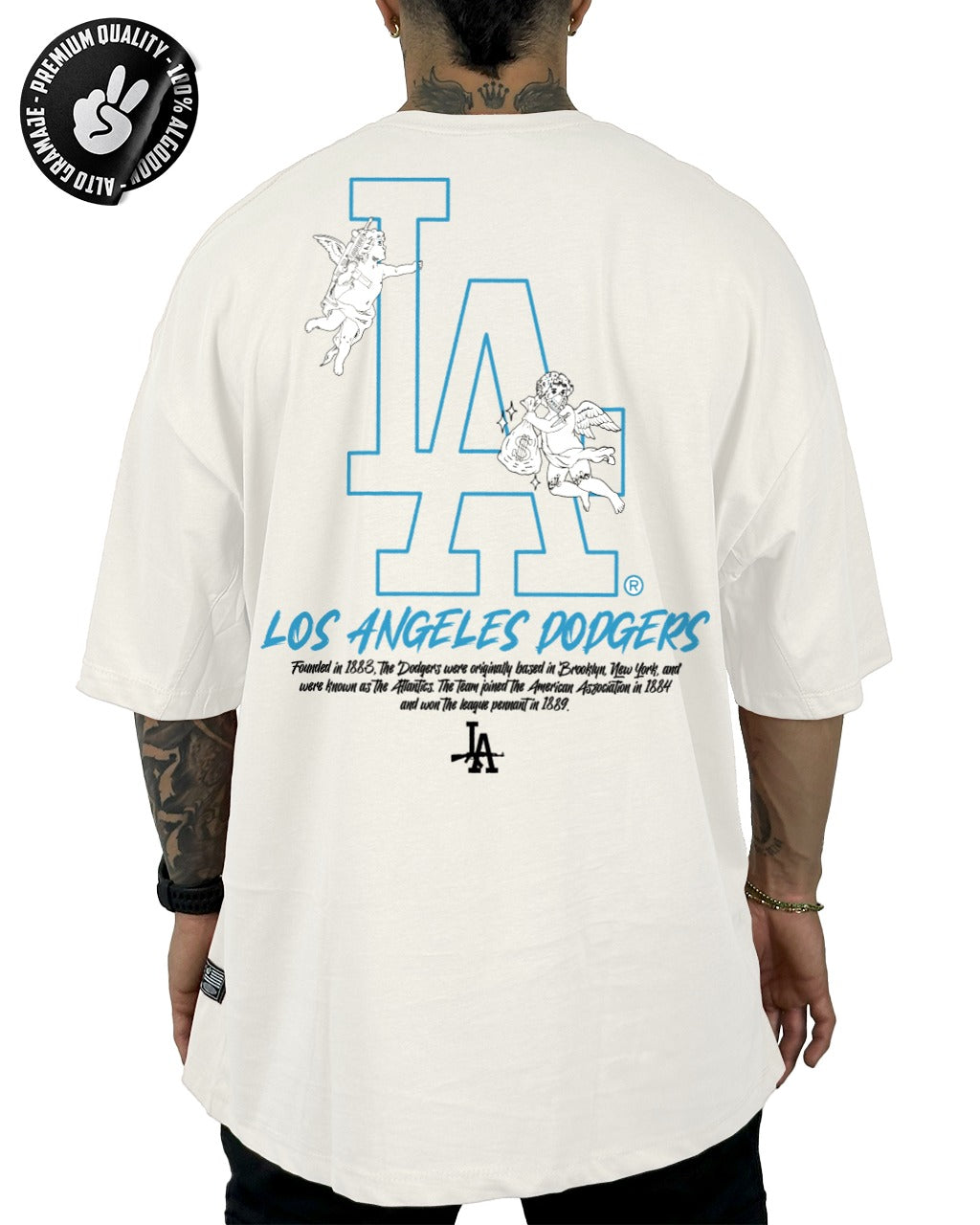 Oversize Blanco Los Angeles LA Alto Gramaje