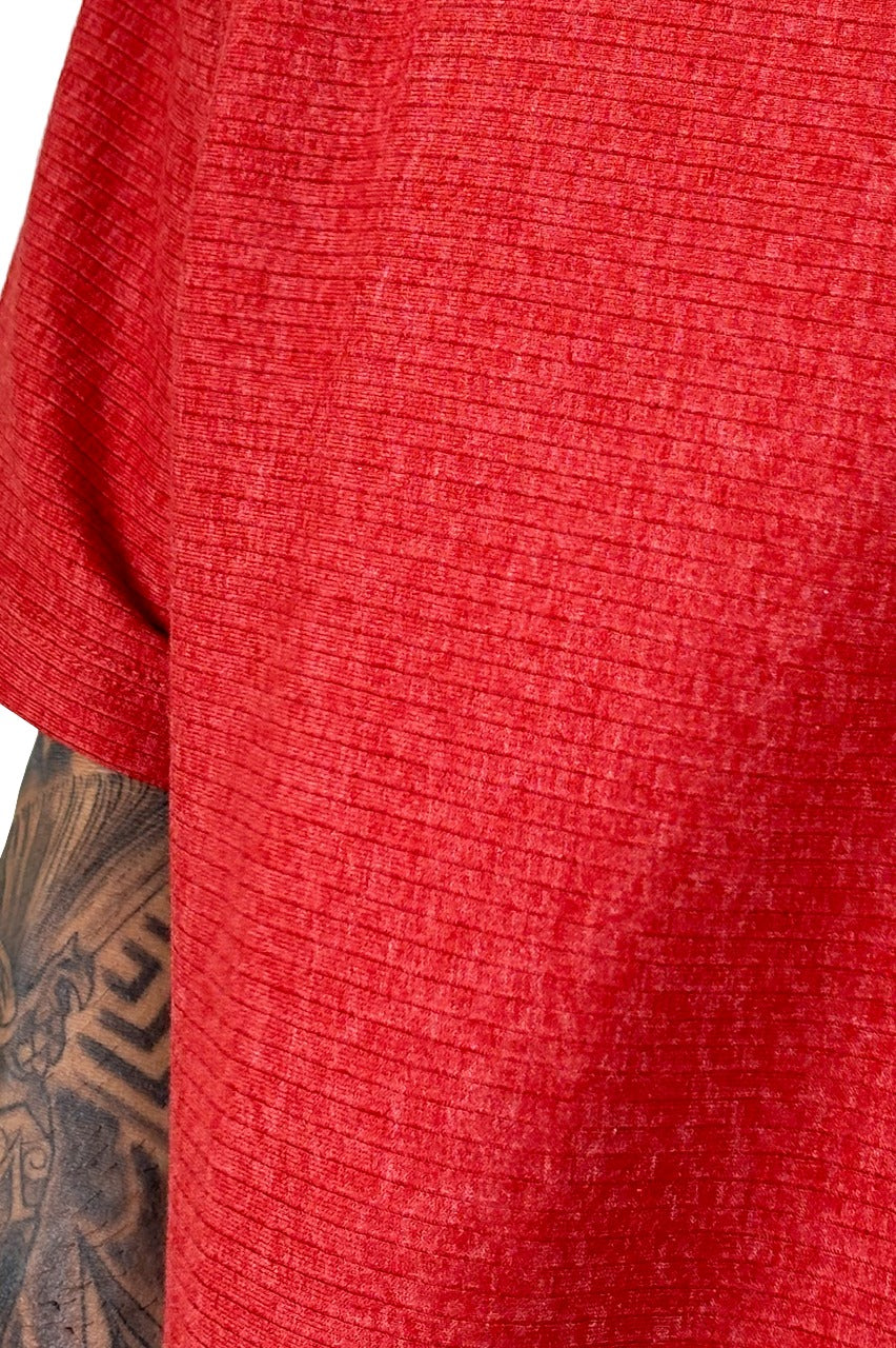 Over texturizada cants rib rojo