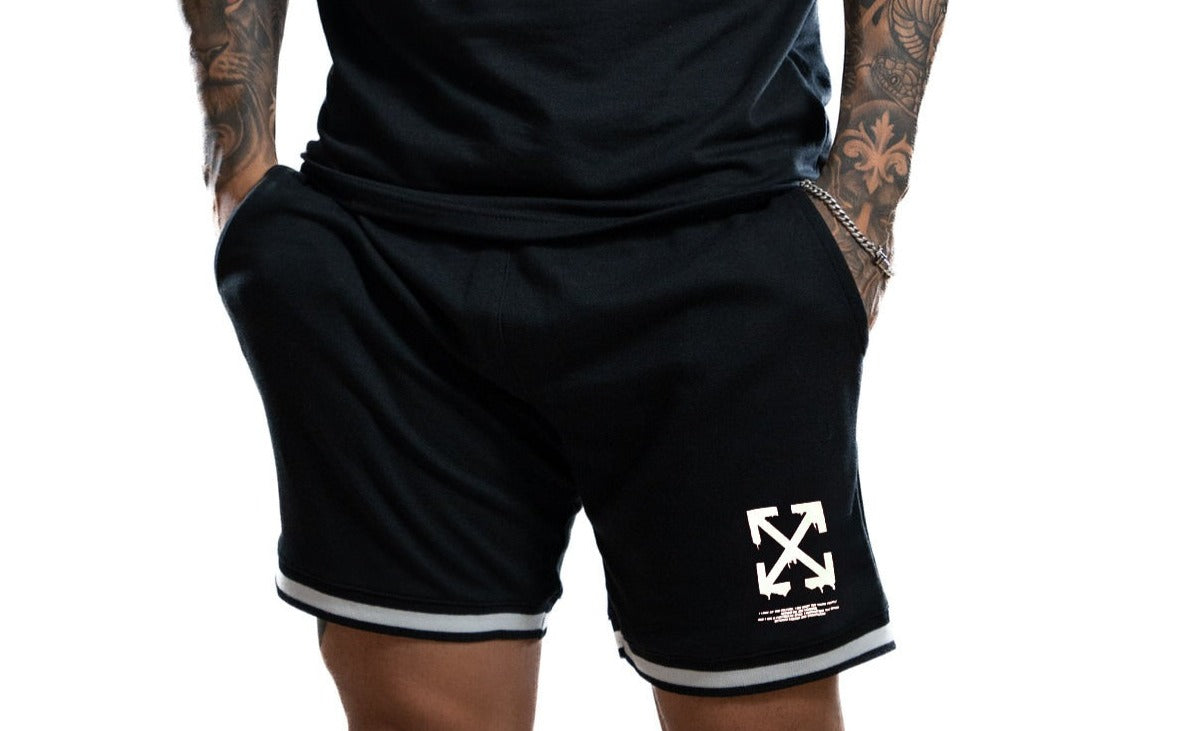 Pantaloneta Negra OFF blanco