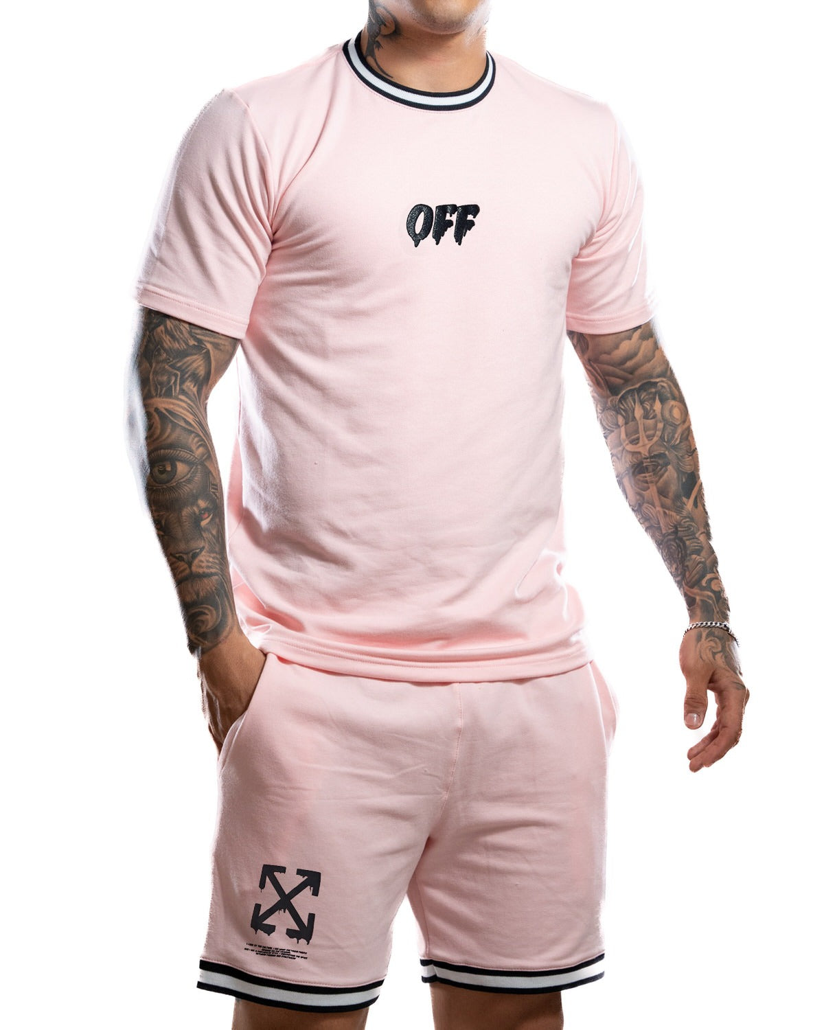 Conjunto Rosado Off Negro