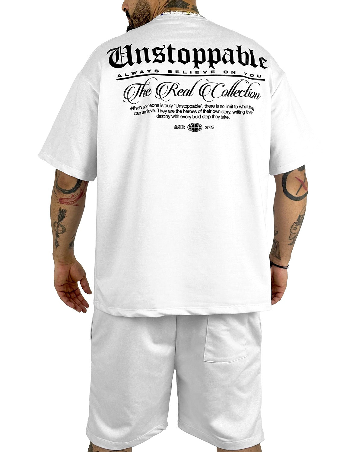 Conjunto Blanco Over Unstoppable