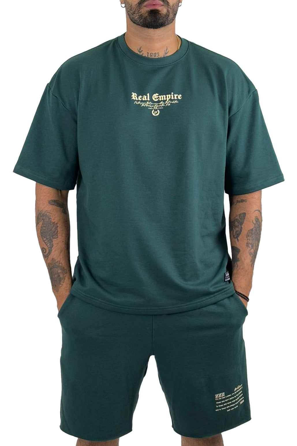 Conjunto Over verde real empire