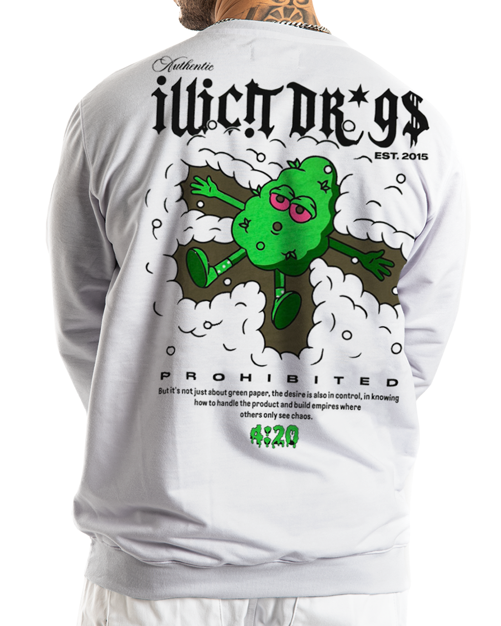 Buzo blanco ilicit haze