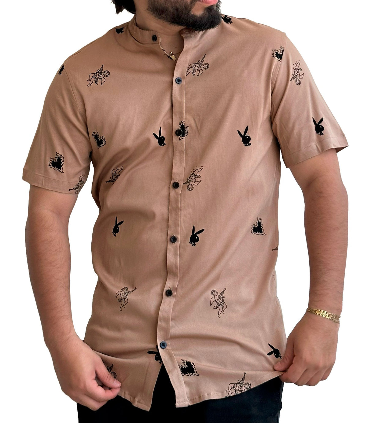 Camisa Caqui Play Boy