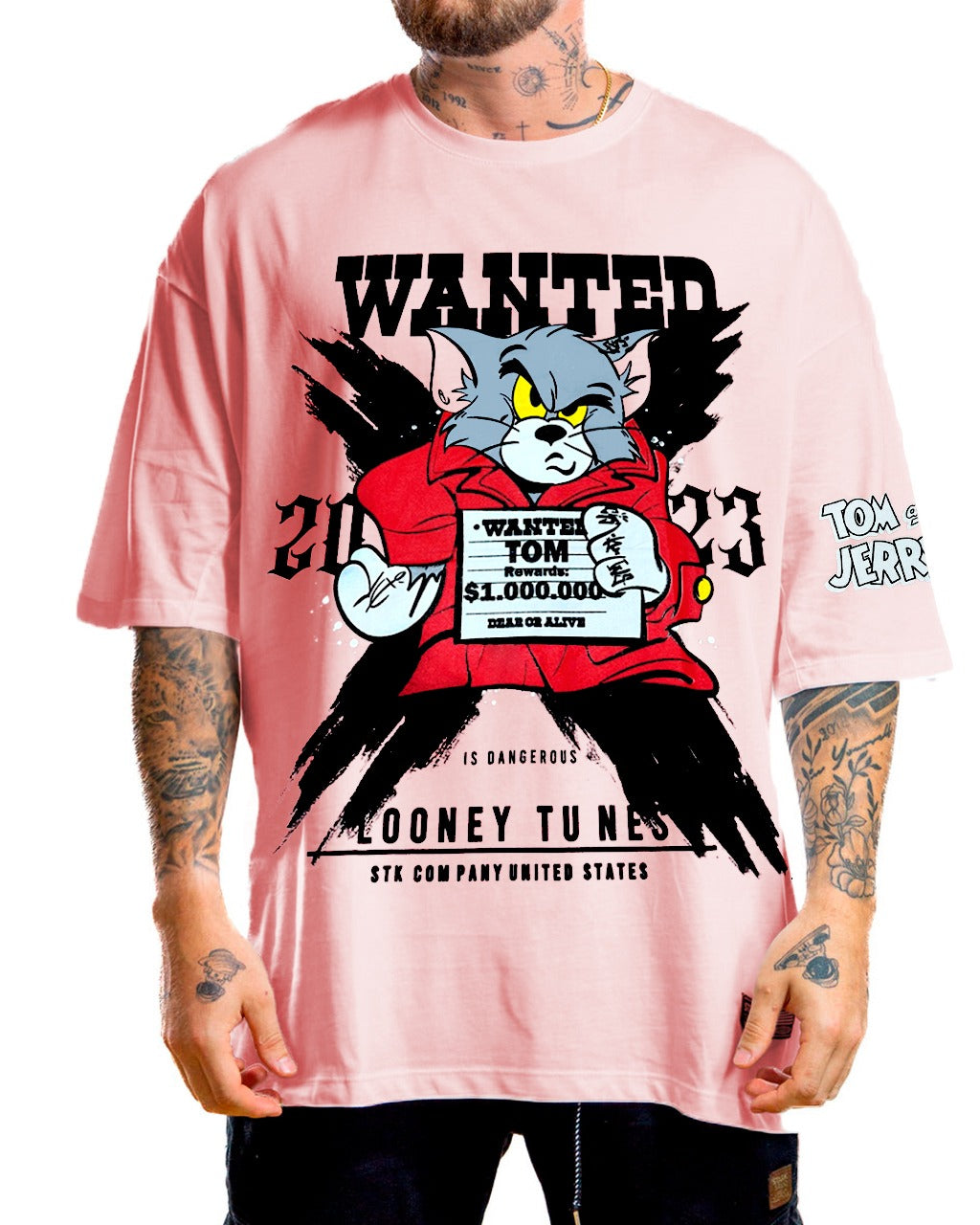 Oversize Rosada Wanted Tom