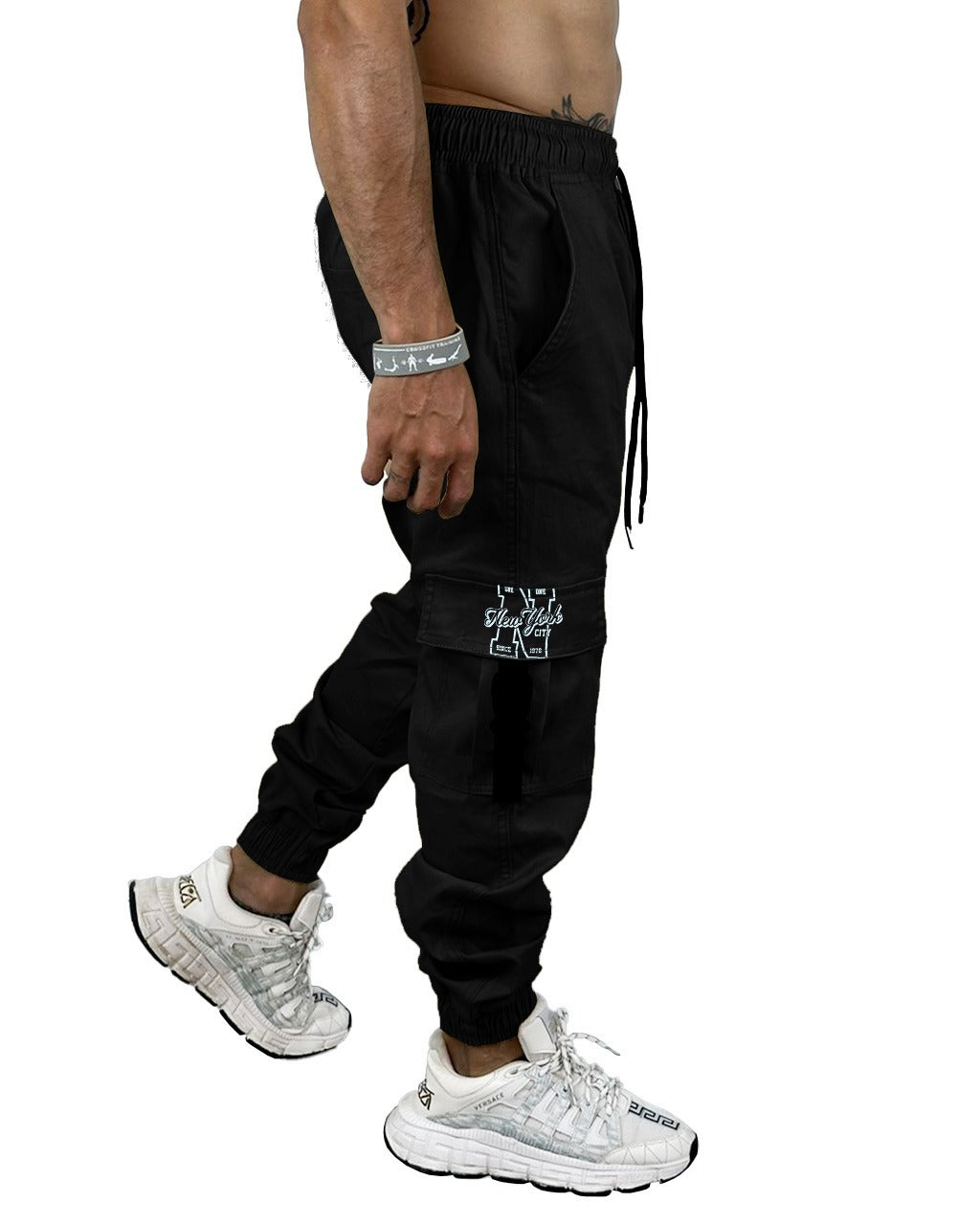 Jogger Negro Estampado #5