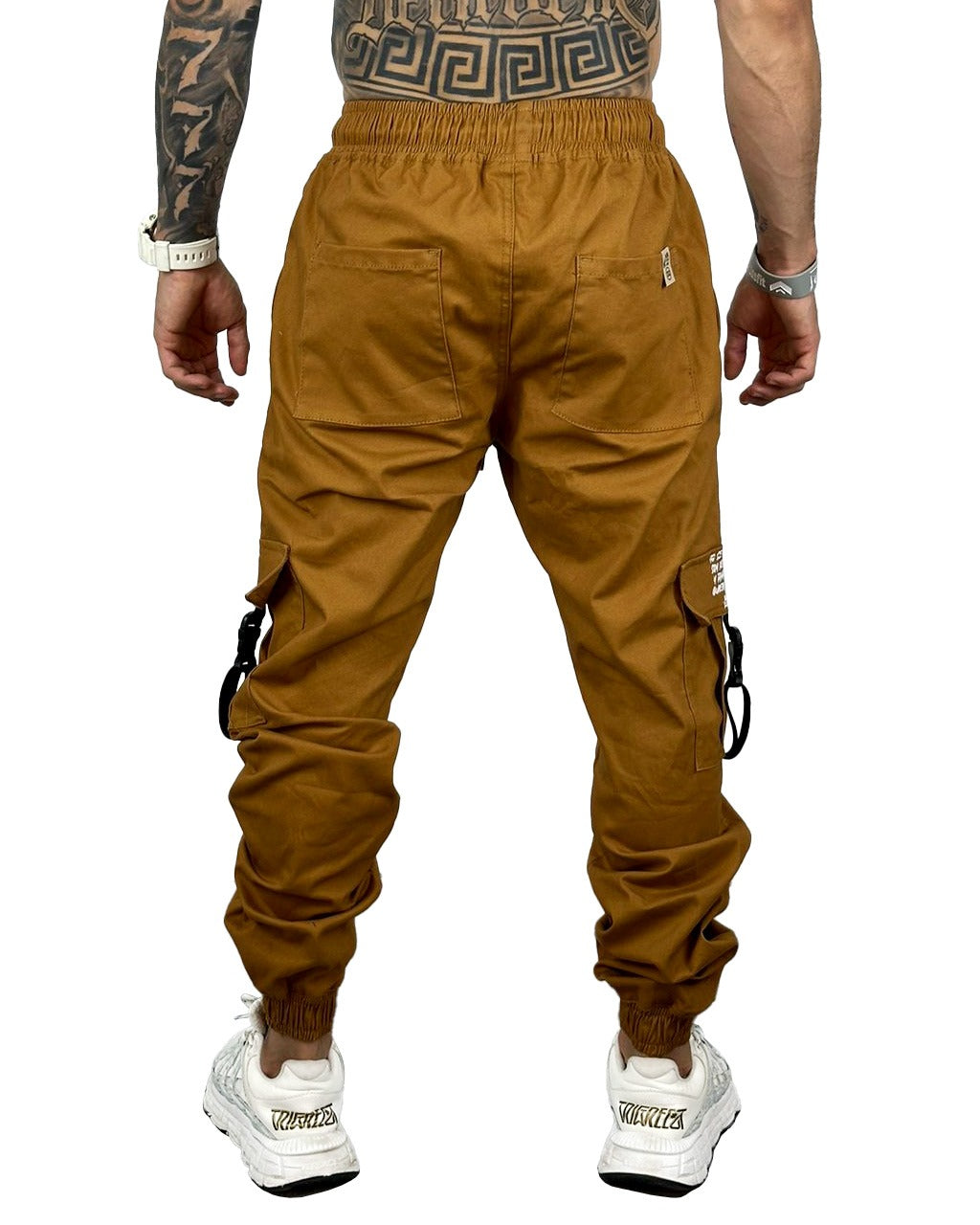 Jogger Amarillo Quemado Cinta Falla Y Estampado