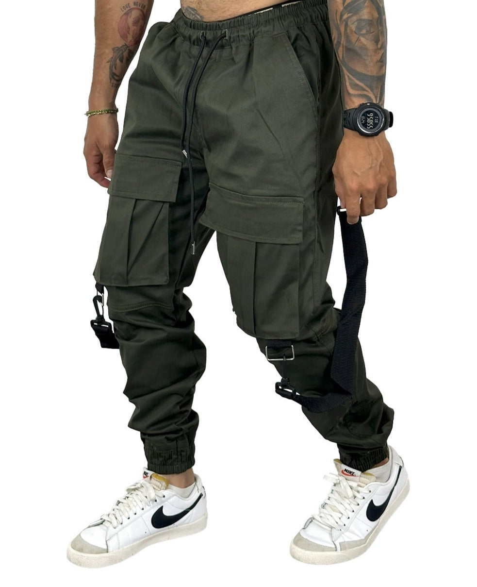 Jogger Tiras Verde