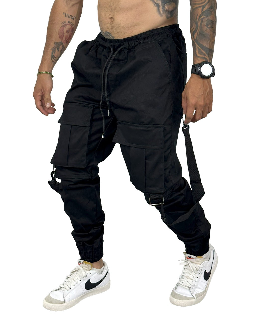 Jogger Negro Tiras