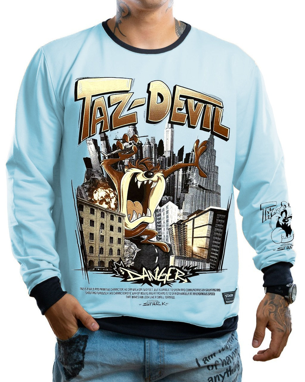 Buzo Azul Taz Devil