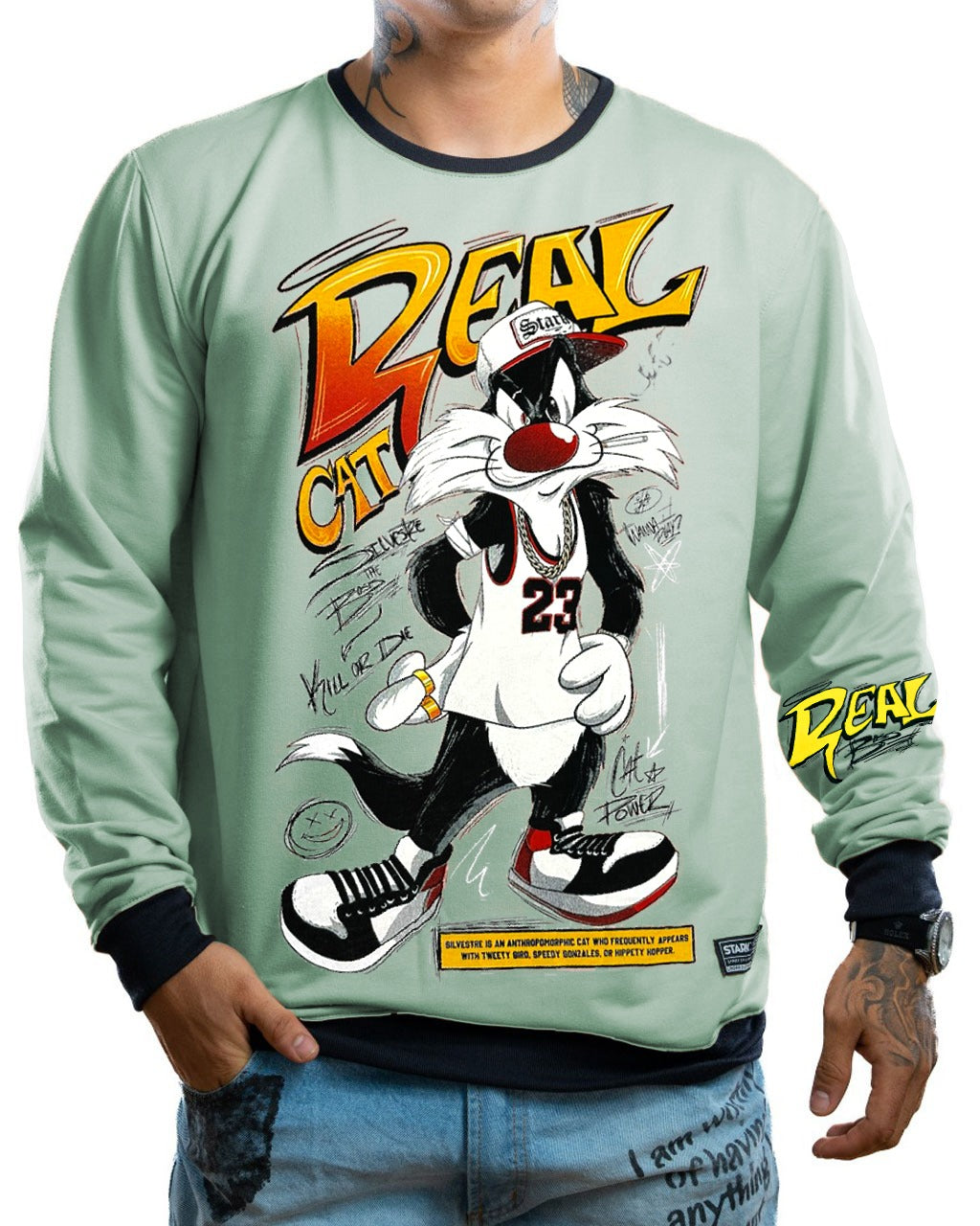 Buzo Verde Menta Real Gato Silvestre