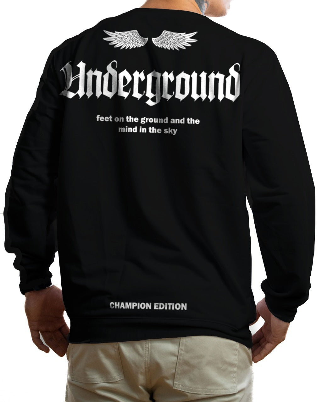 Buzo Negro Smile Neon