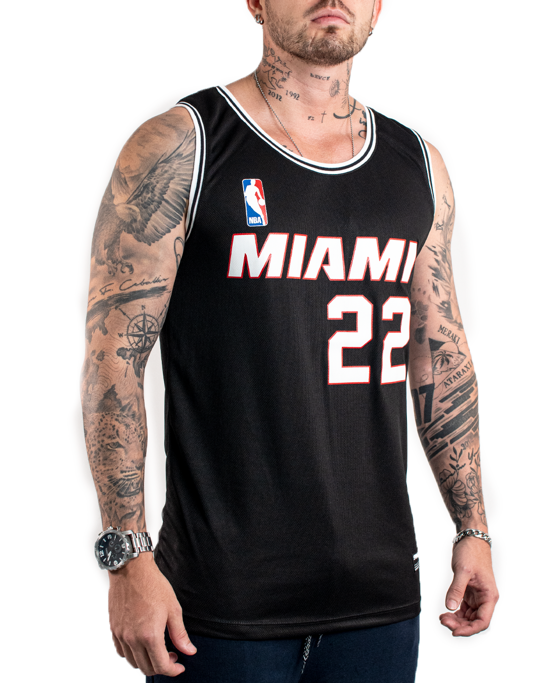 Camisilla Negra Miami 22 - Stark Brand