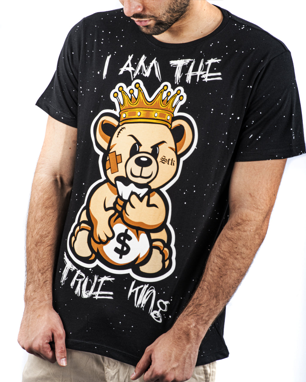 Camiseta Negra Oso STK - Stark Brand