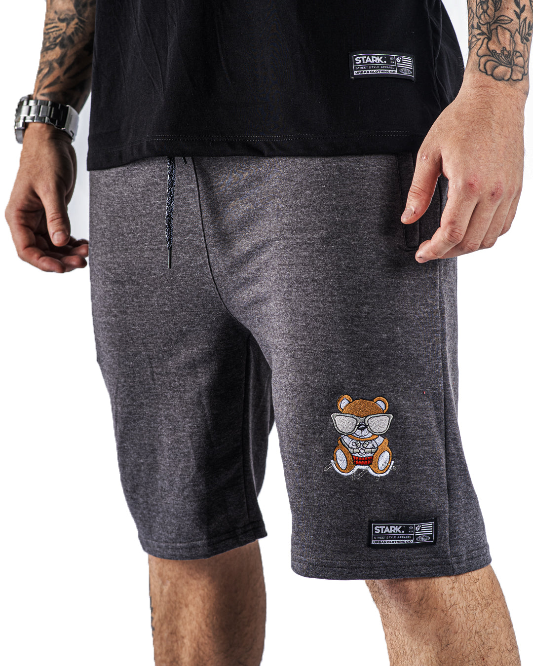 Pantaloneta gris oso - Stark Brand