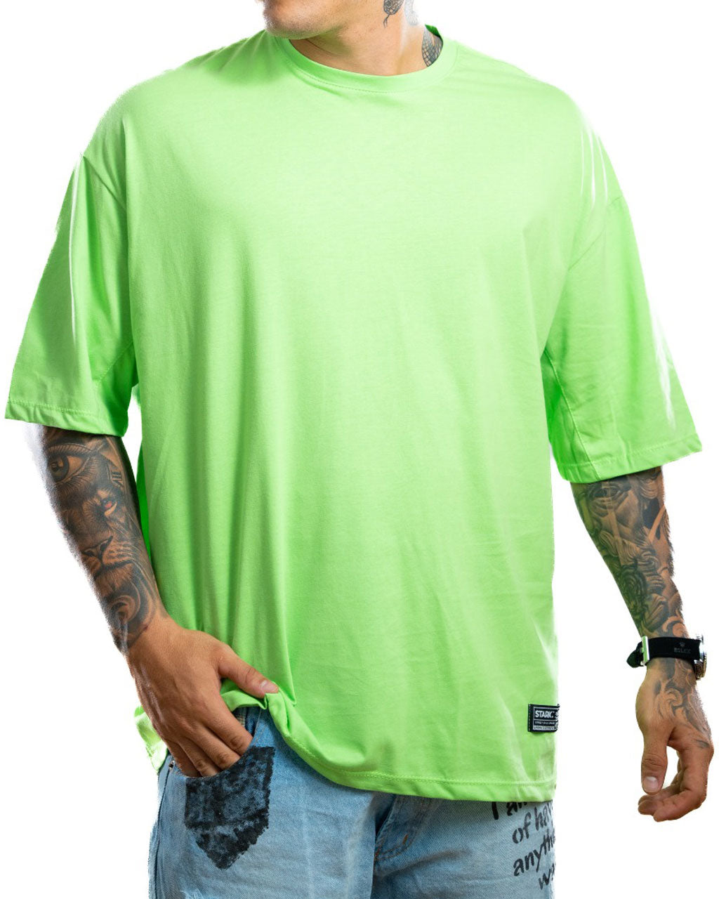 Oversize básica verde neon - Stark Brand