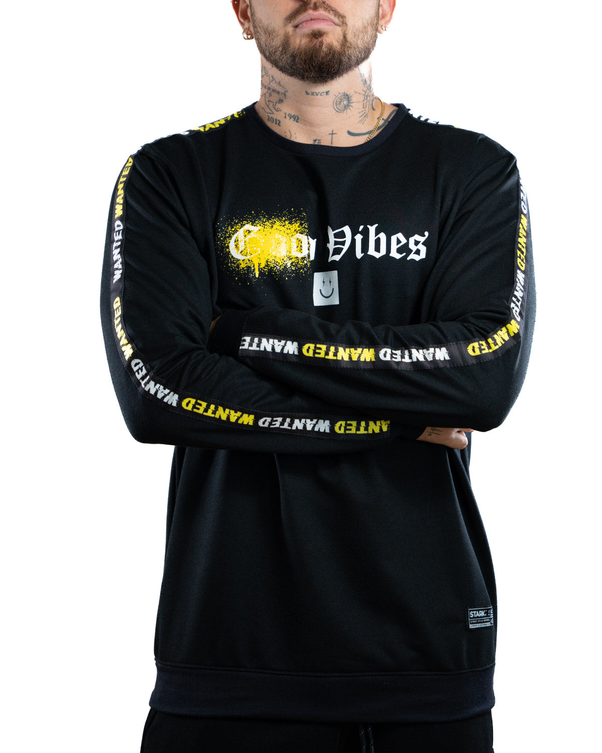 Buzo negro good vibes - Stark Brand