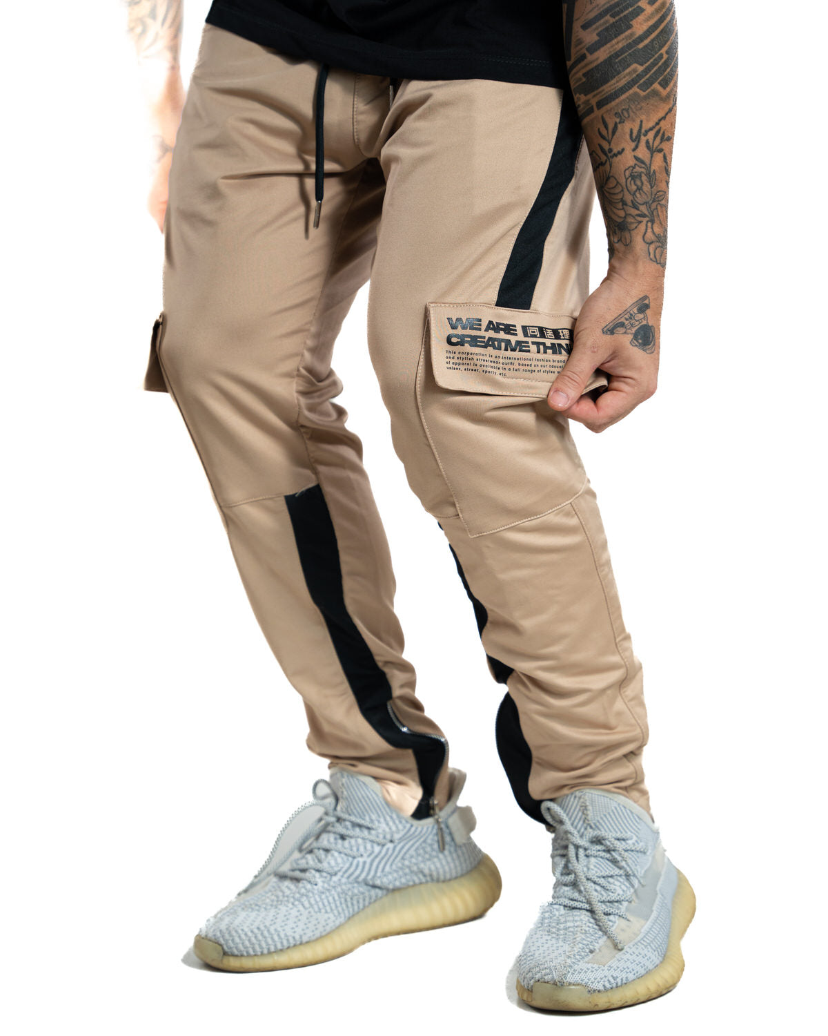 Jogger Caqui cortes StK - Stark Brand