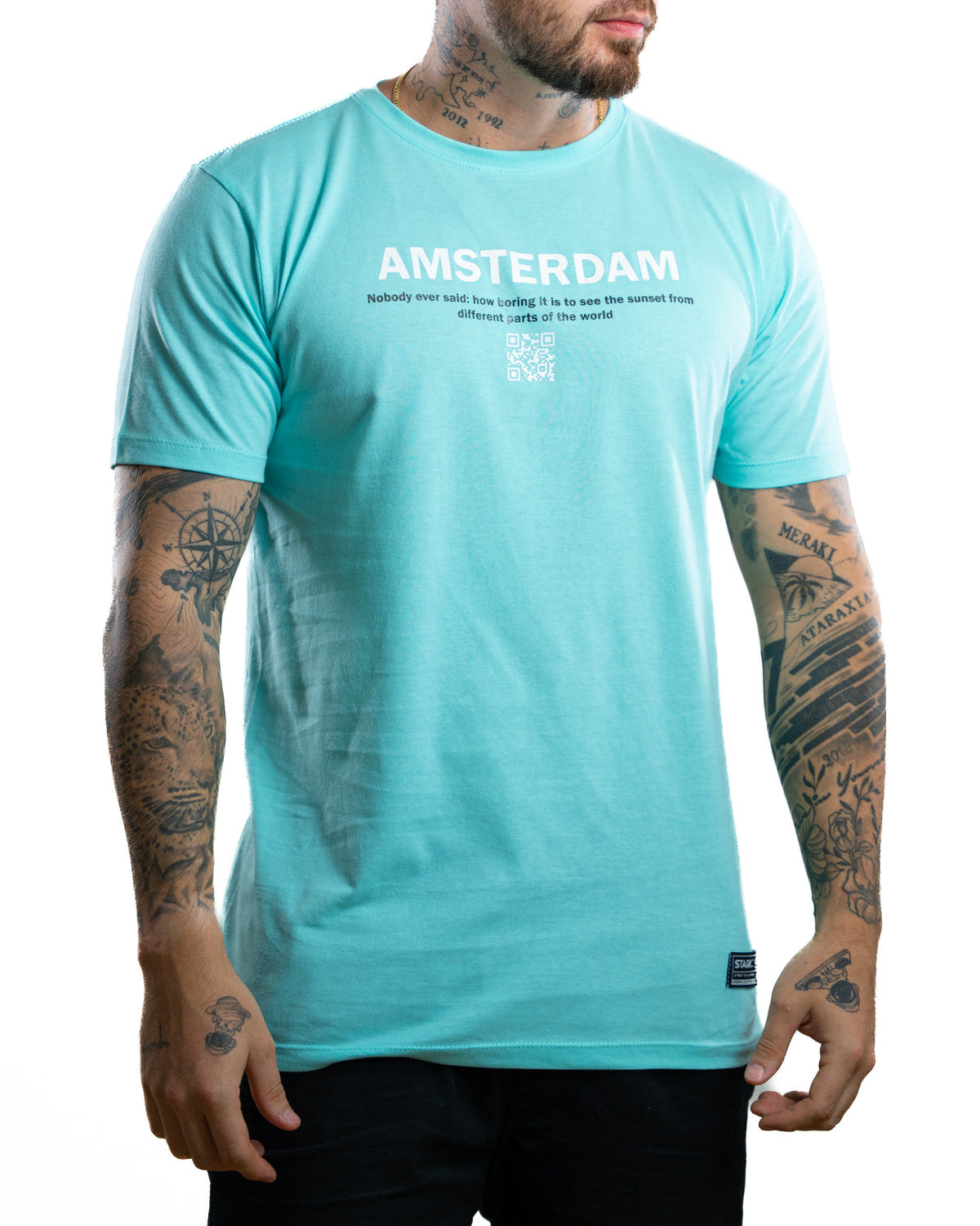 Camiseta Amsterdam cielo - Stark Brand
