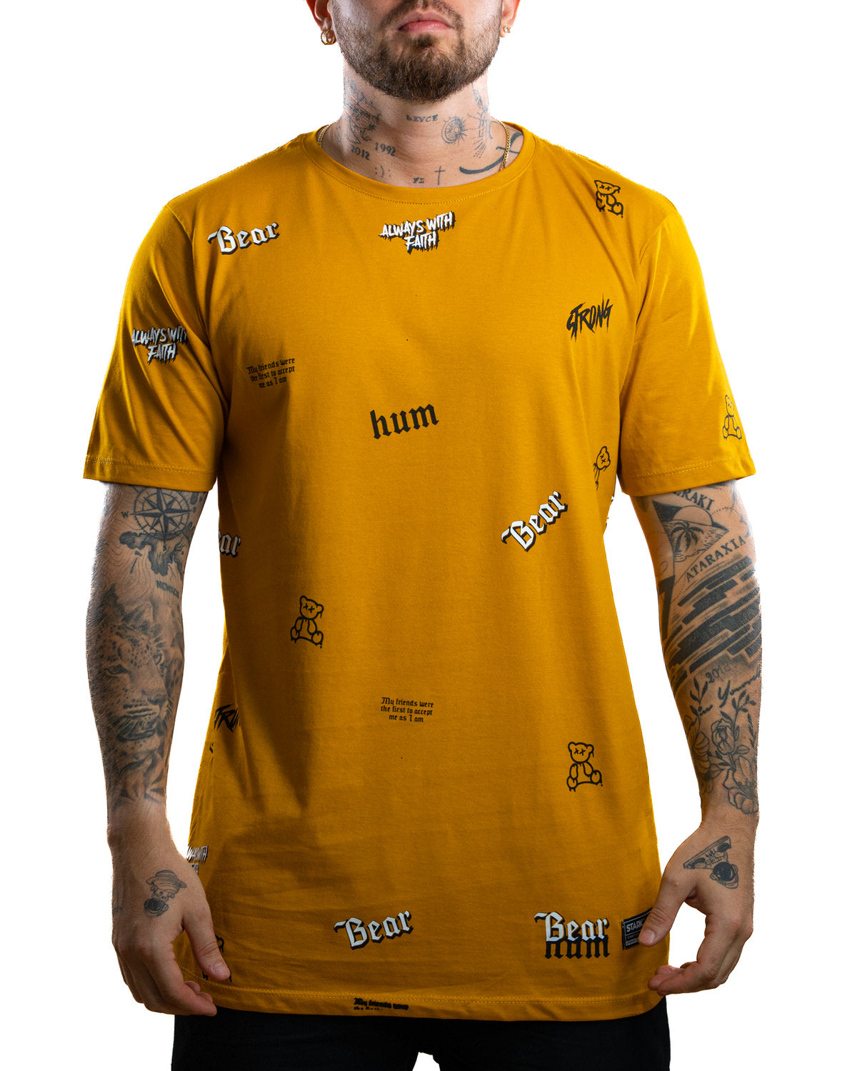 Camiseta Mostaza Bear HUM - Stark Brand
