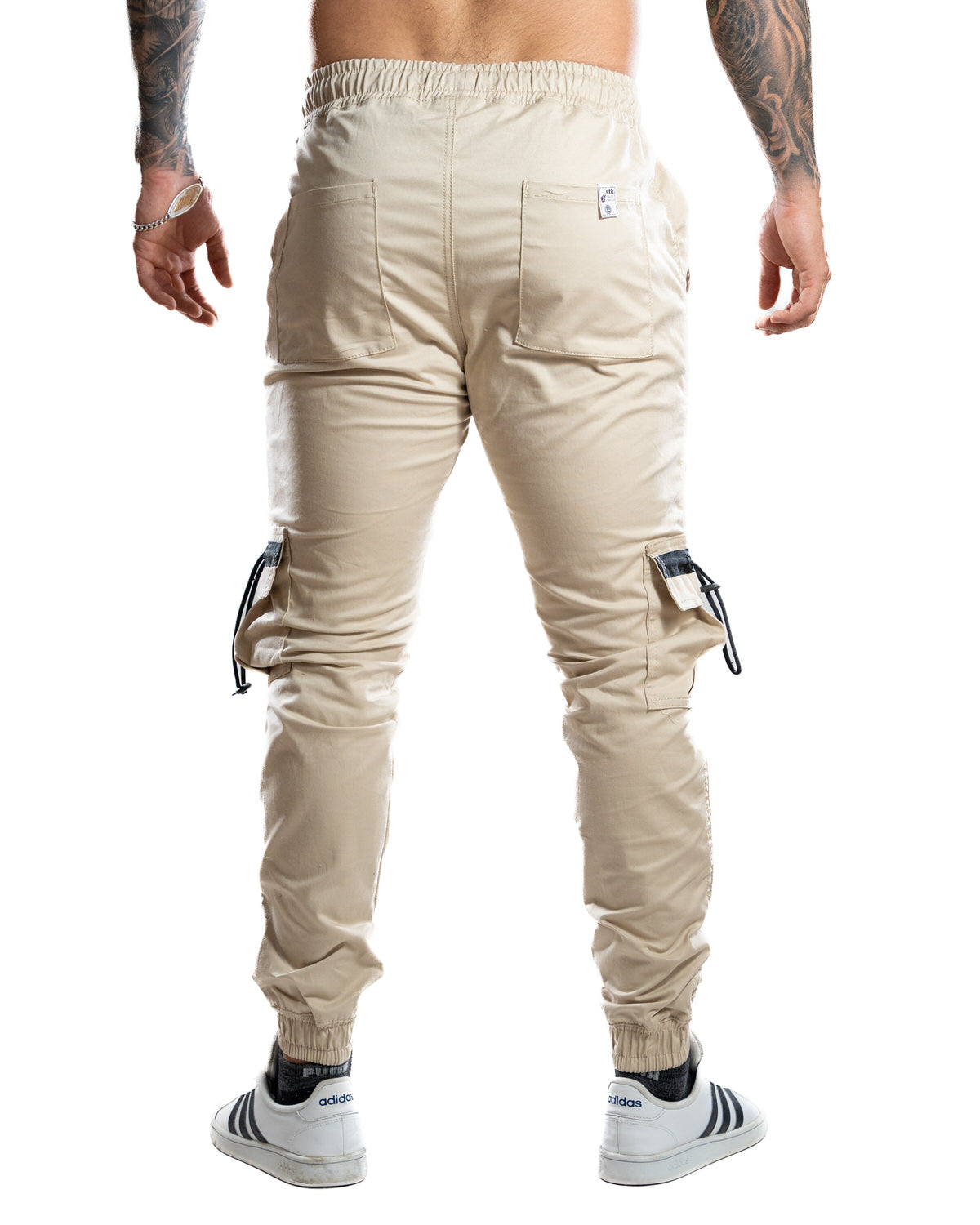 Jogger beige con Malla - Stark Brand