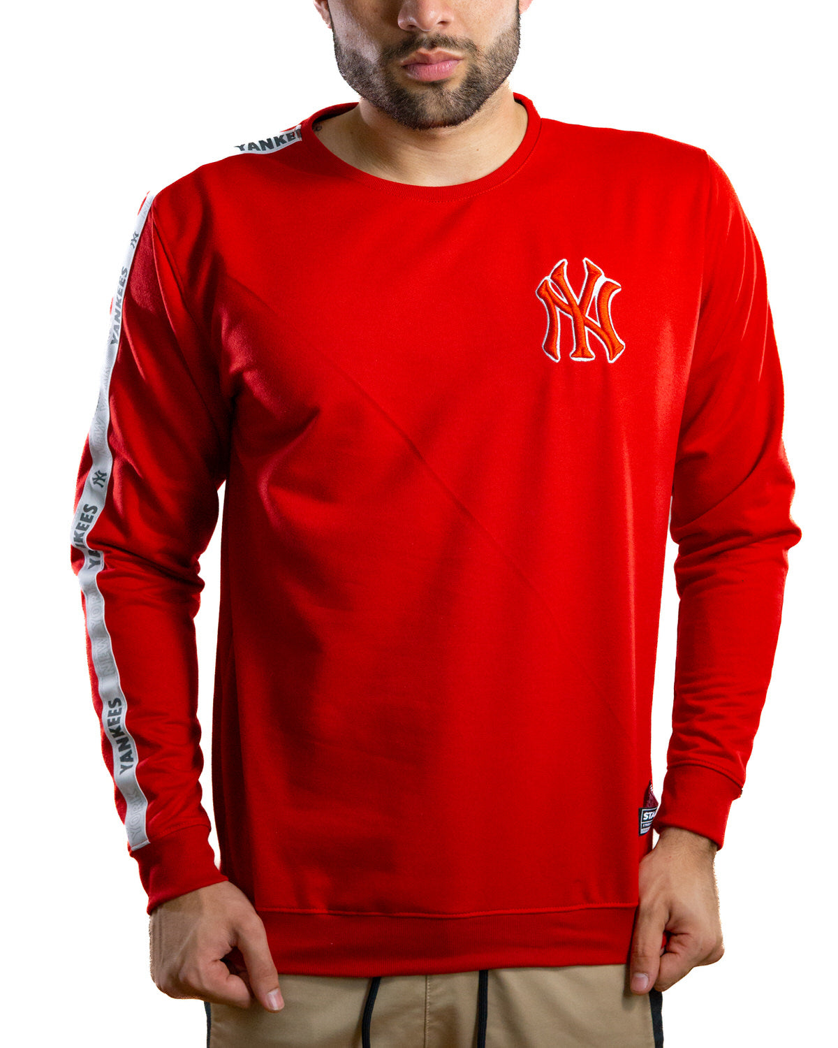 Buzo NY rojo cinta - Stark Brand