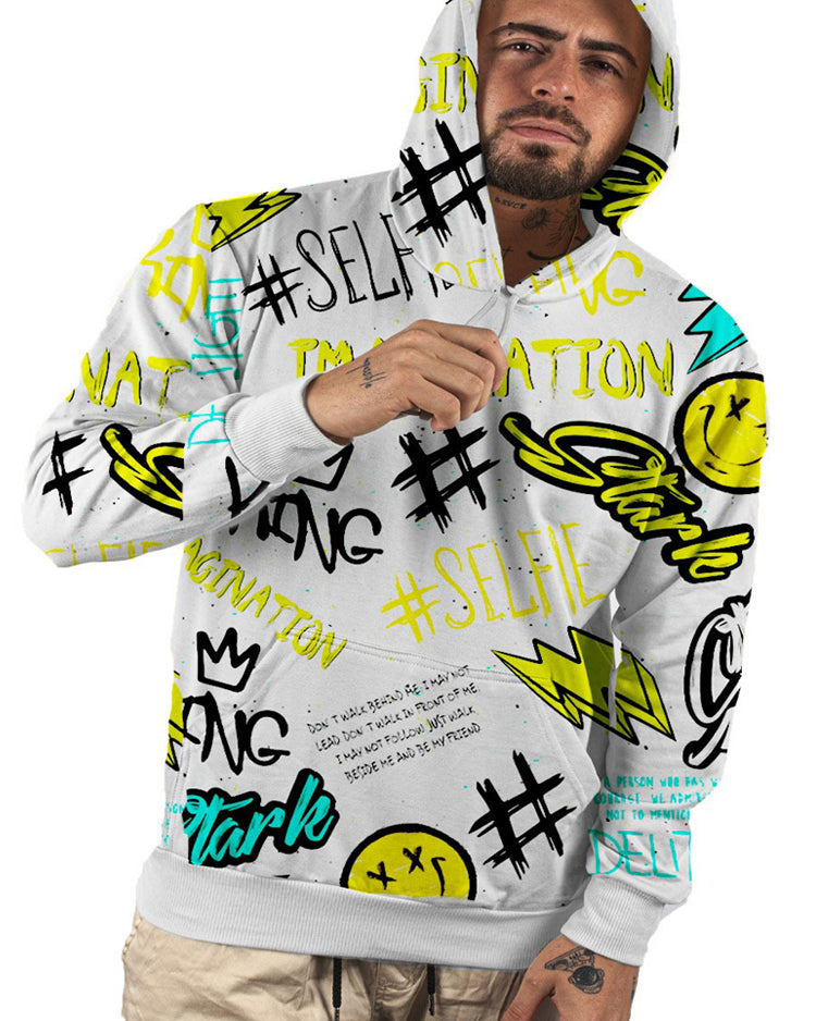 Buzo capucha blanco selfie - Stark Brand
