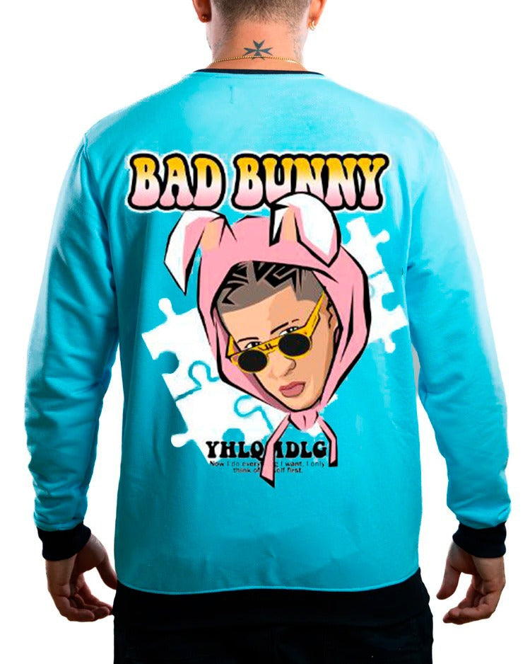 Buzo Azul BAd Bunny - Stark Brand