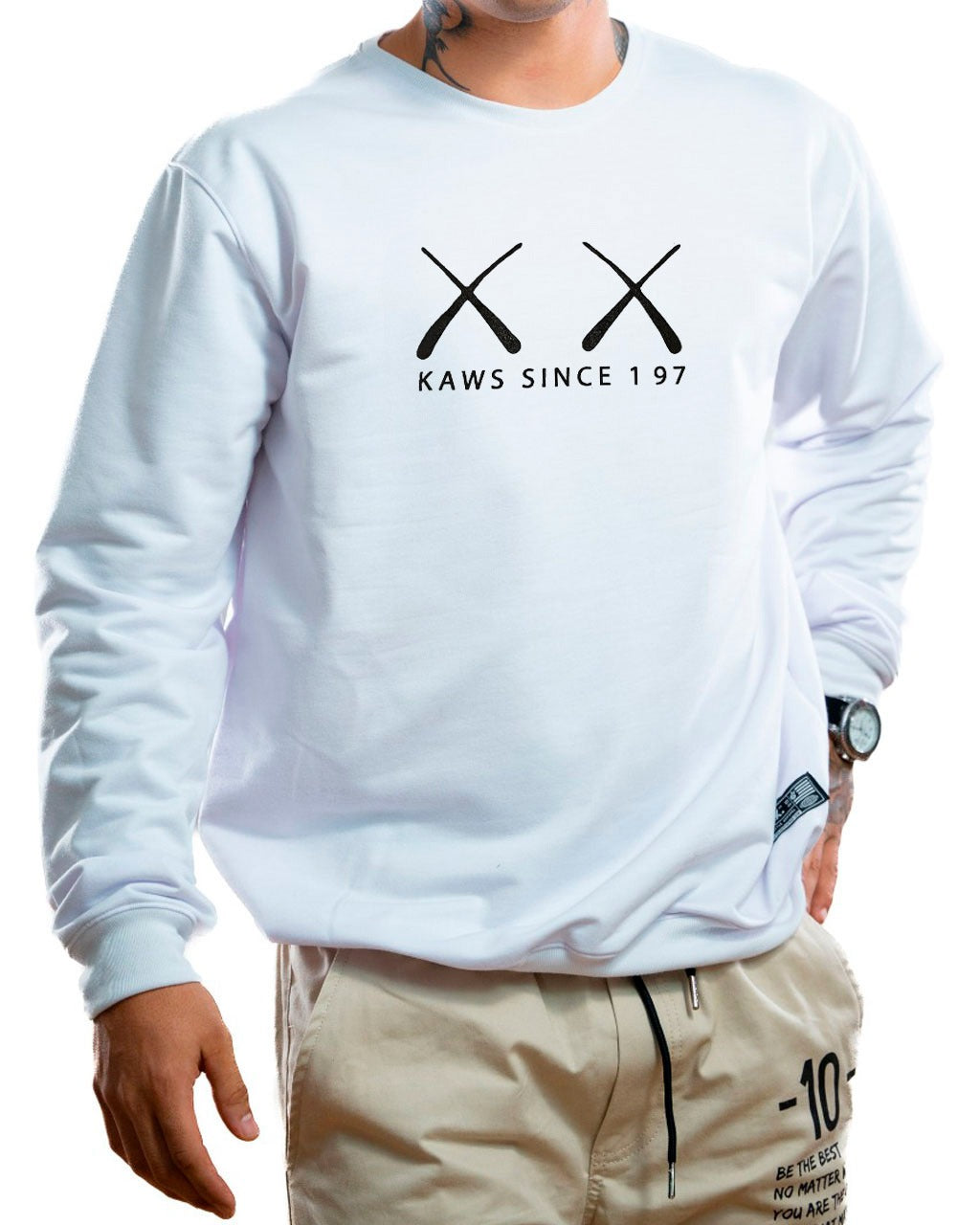 Buzo Blanco Kaws Rosado - Stark Brand