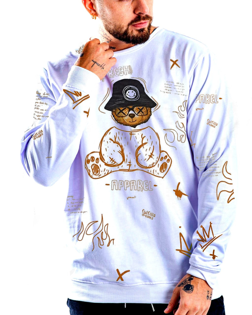 Buzo Blanco Appareal Oso - Stark Brand